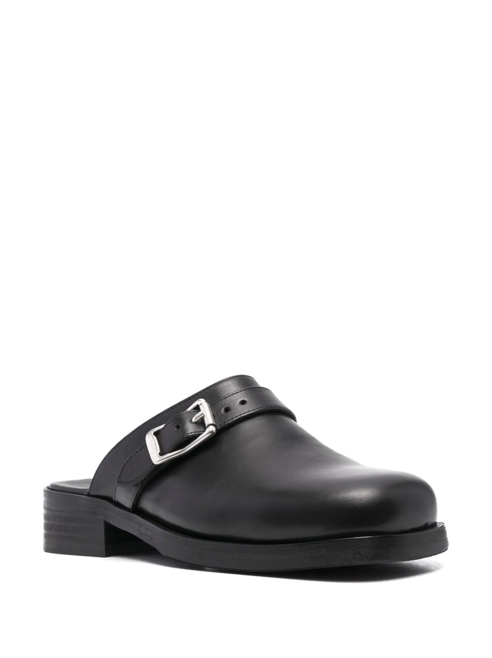 buckle-detail mules