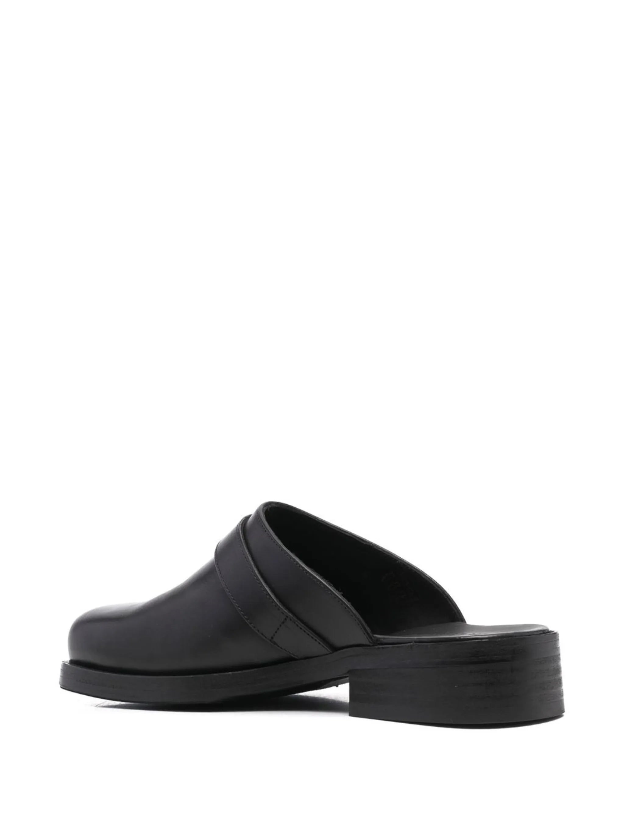 buckle-detail mules