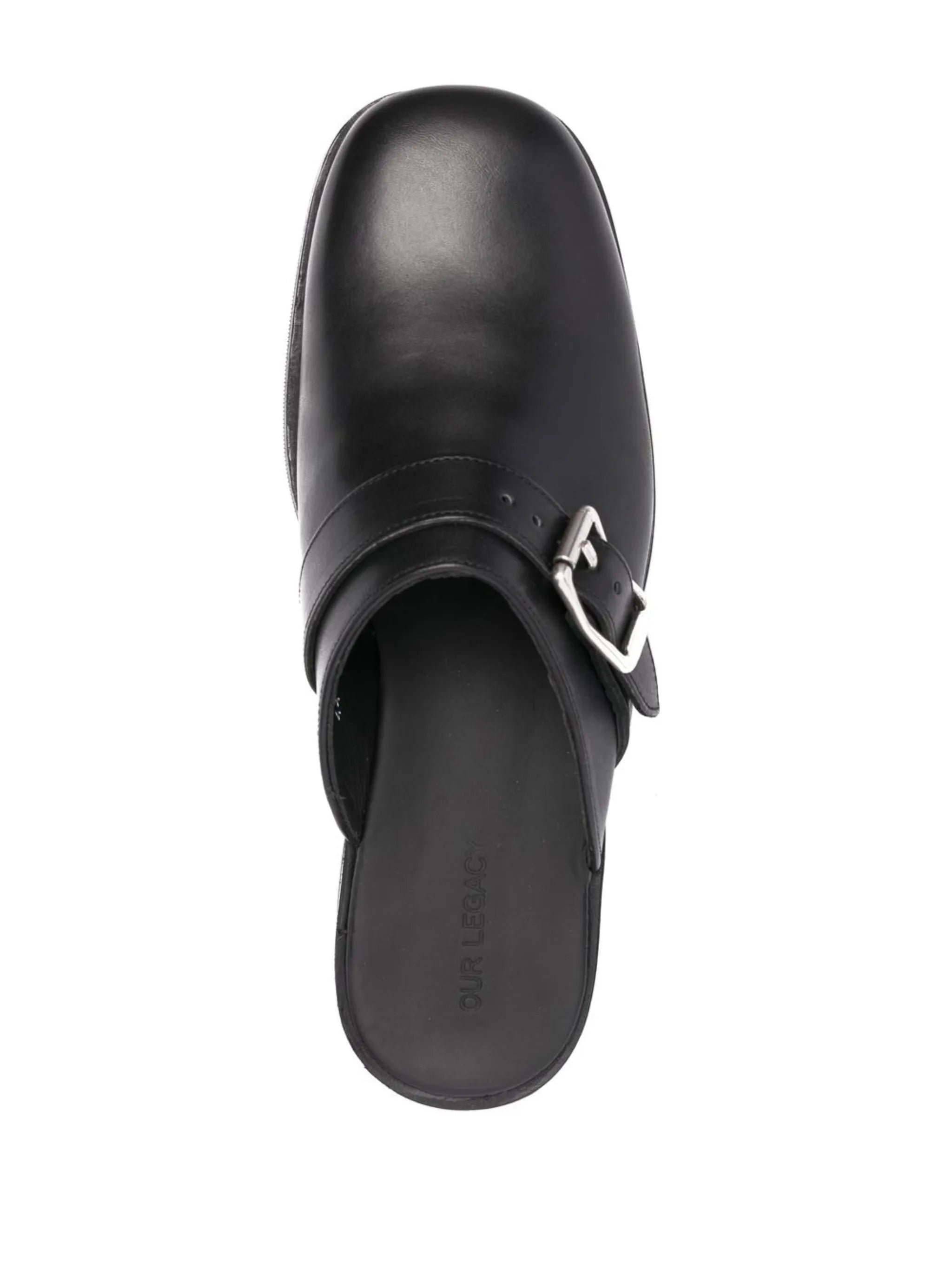 buckle-detail mules