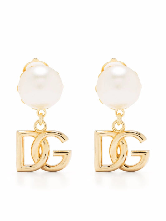 DG-logo drop earrings