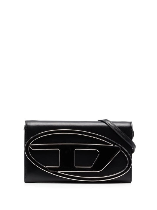 Cygnus logo-plaque leather crossbody bag