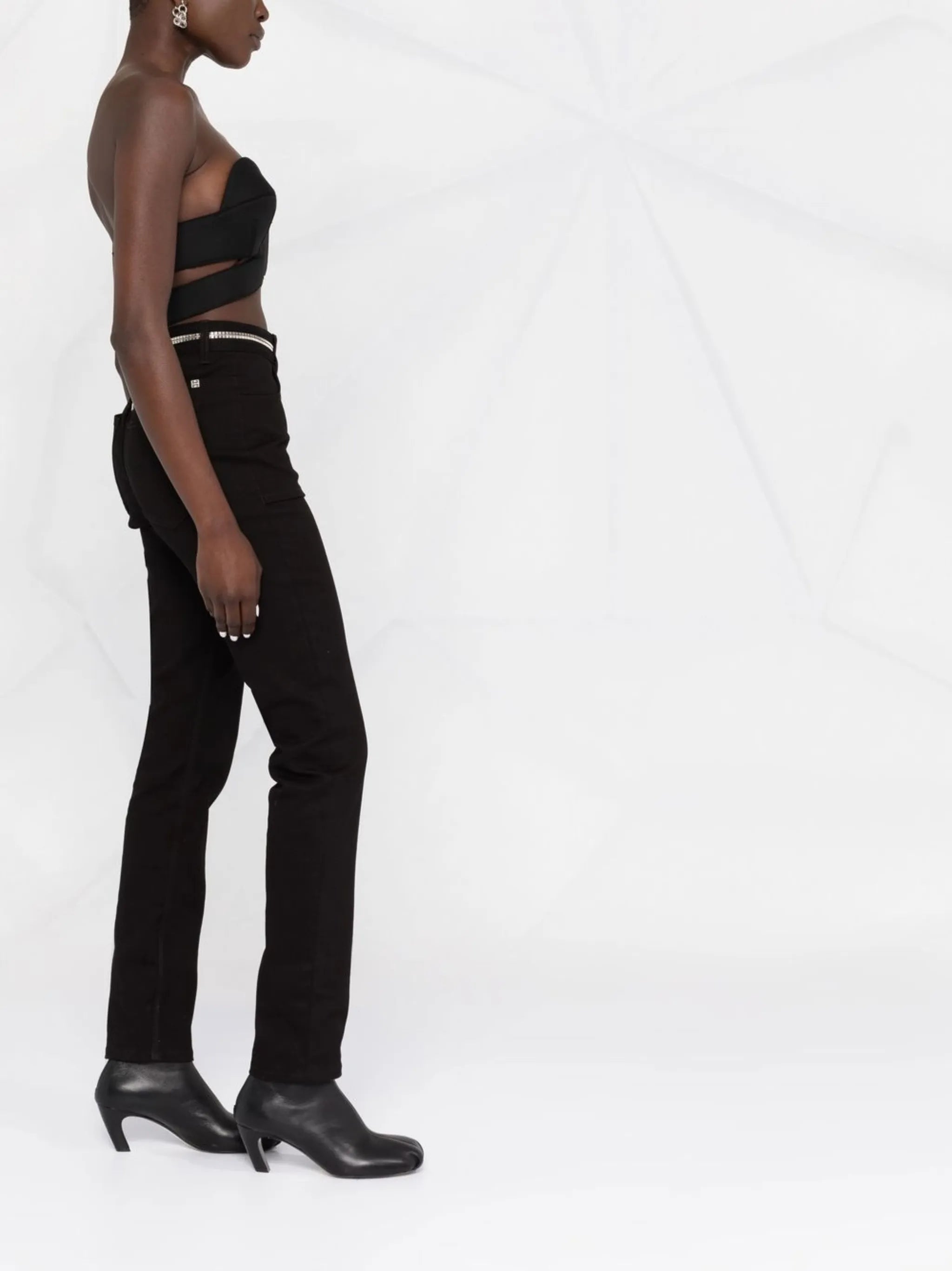 cut-out bustier top