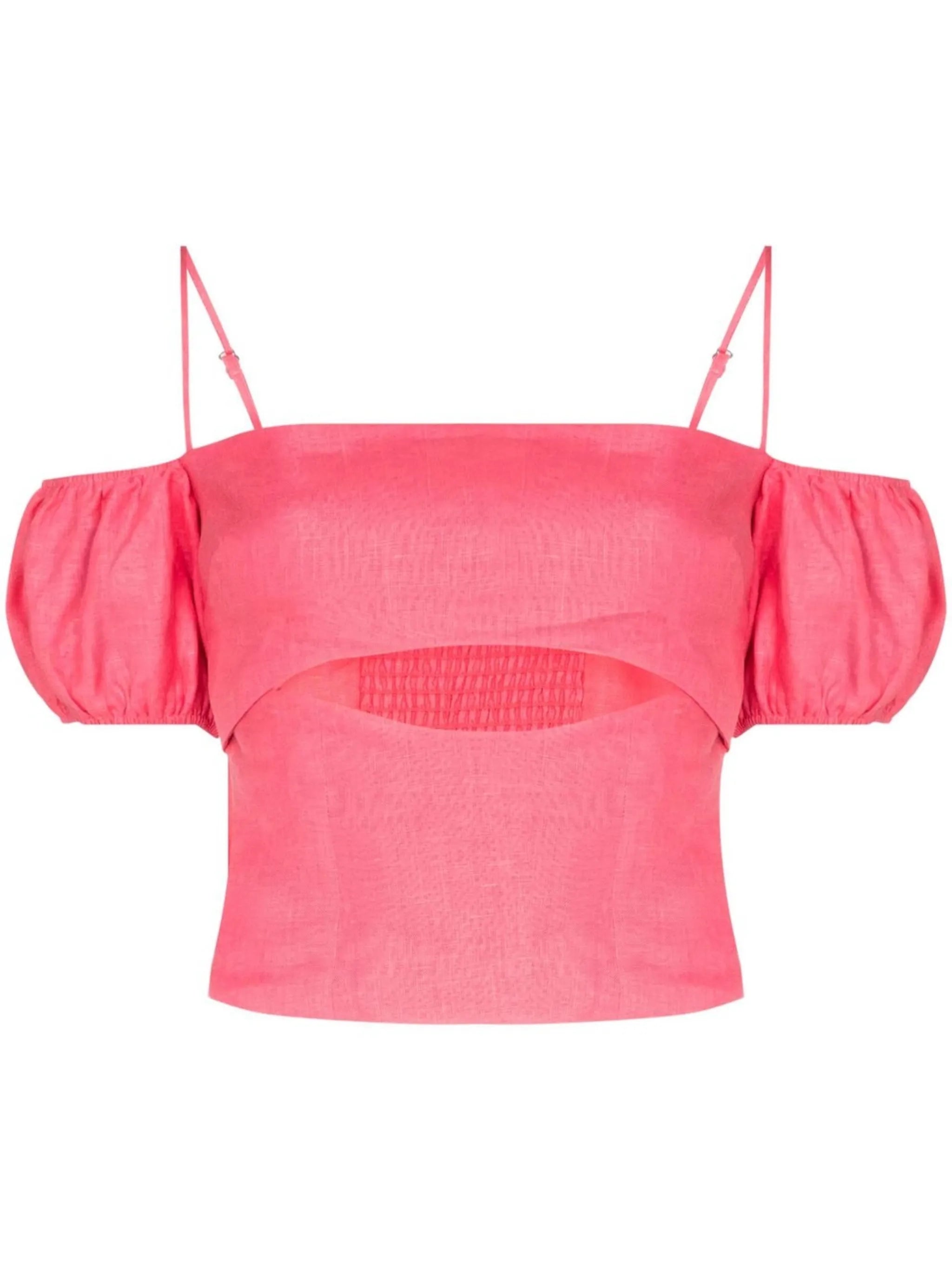 cut-out off-shoulder blouse