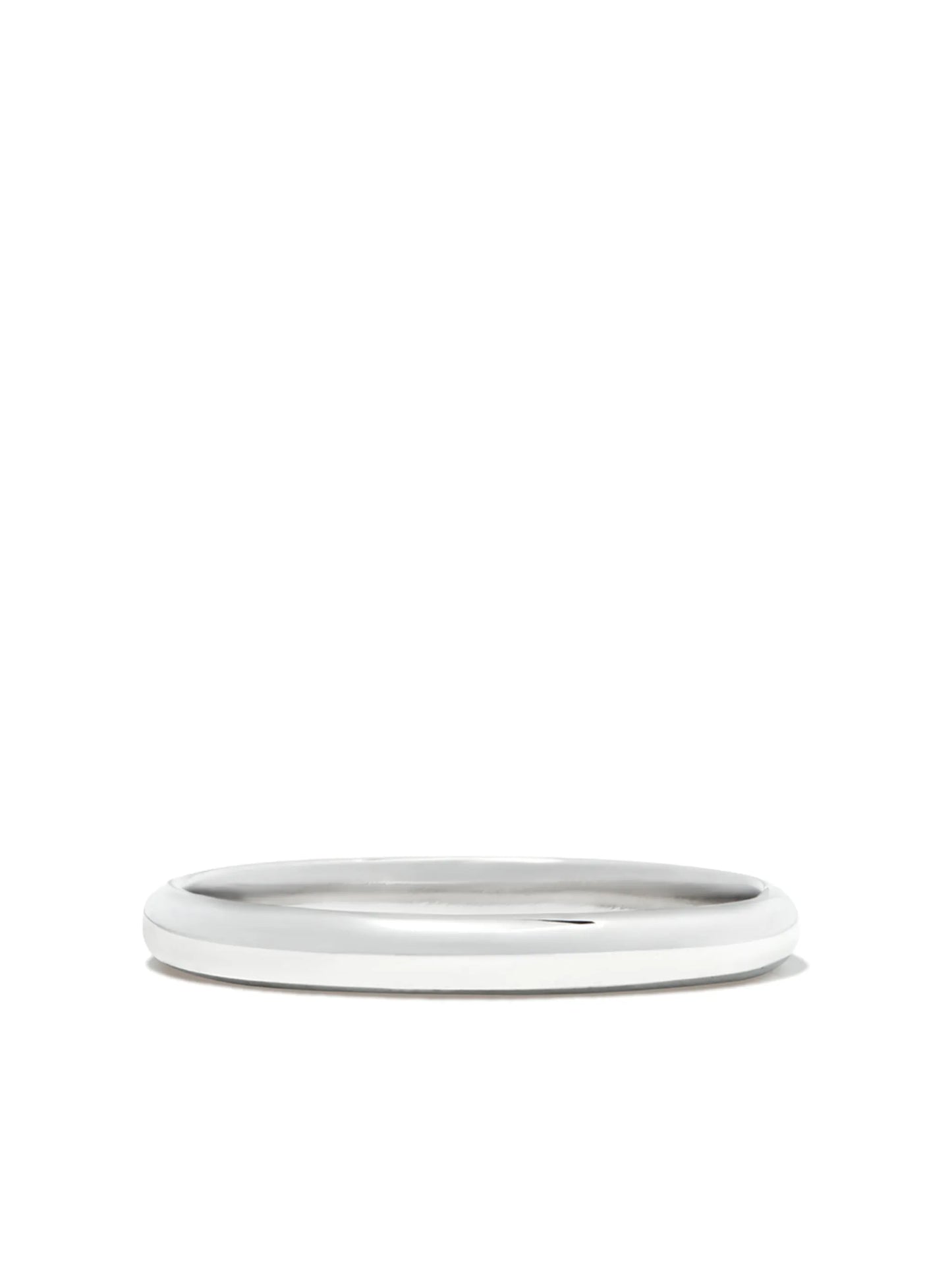 18kt white gold Half Round ring
