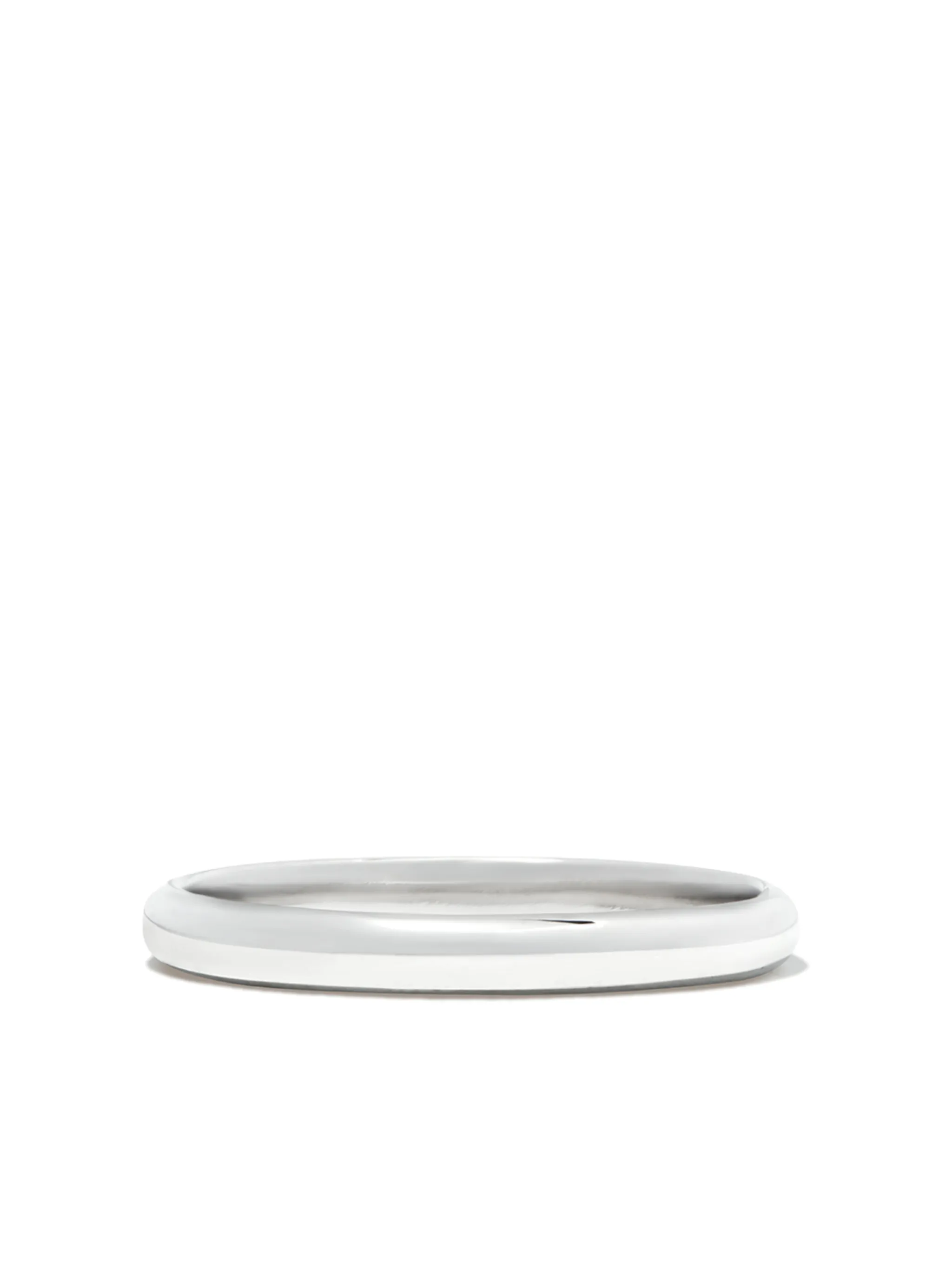 18kt white gold Half Round ring