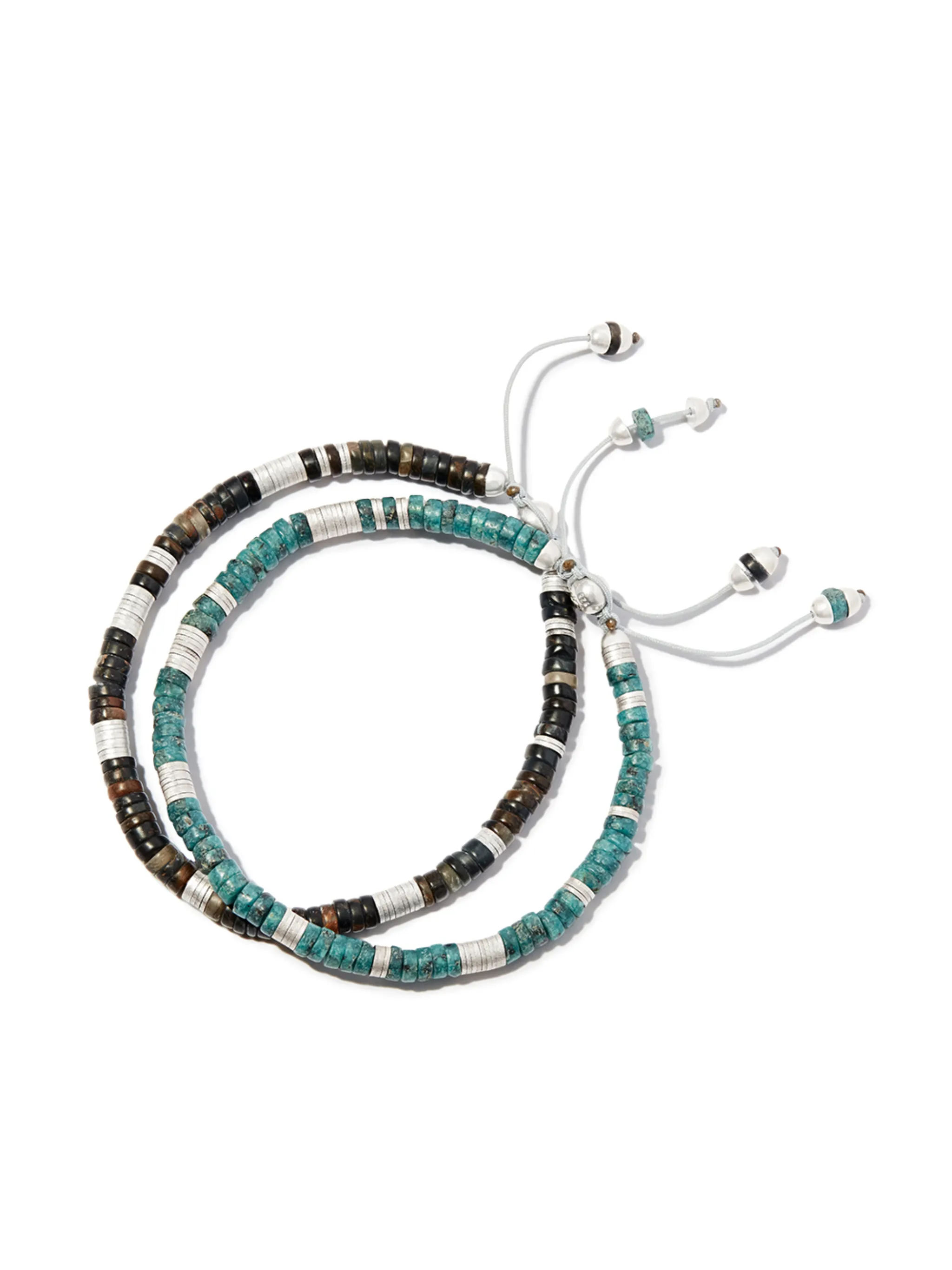 set of two beaded bracelets