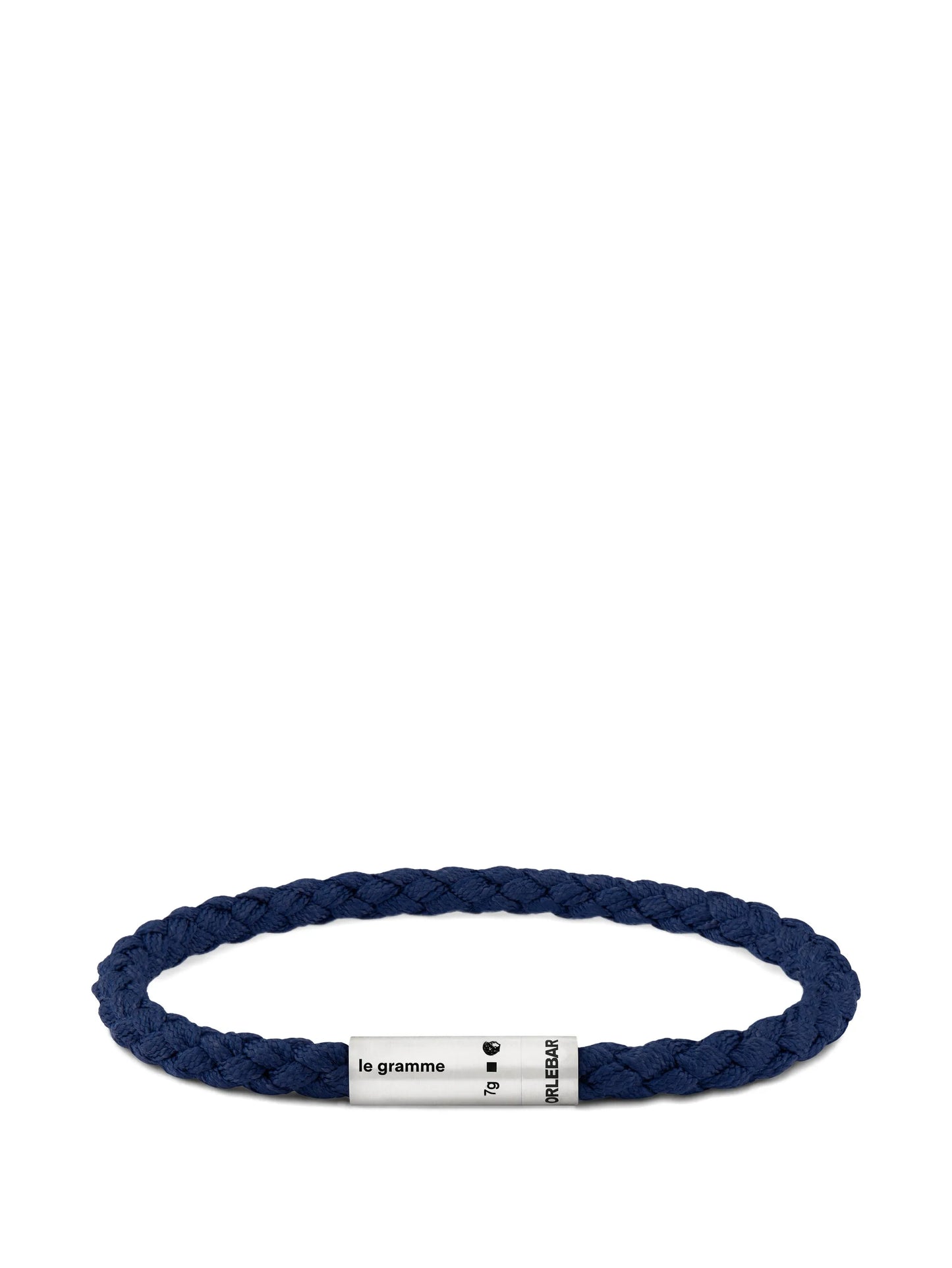 x Orlebar Brown Le 7g Cable engraved-logo bracelet