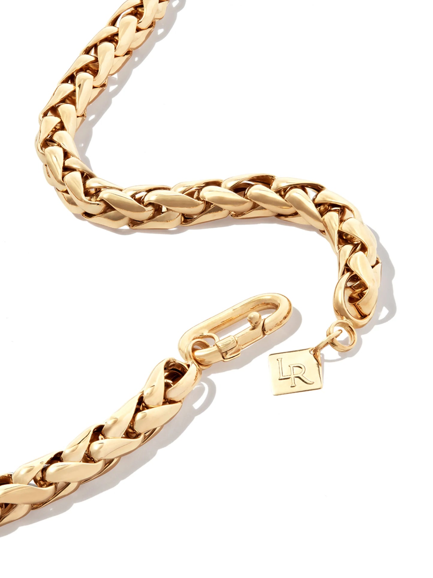 14kt yellow gold twist-chain necklace
