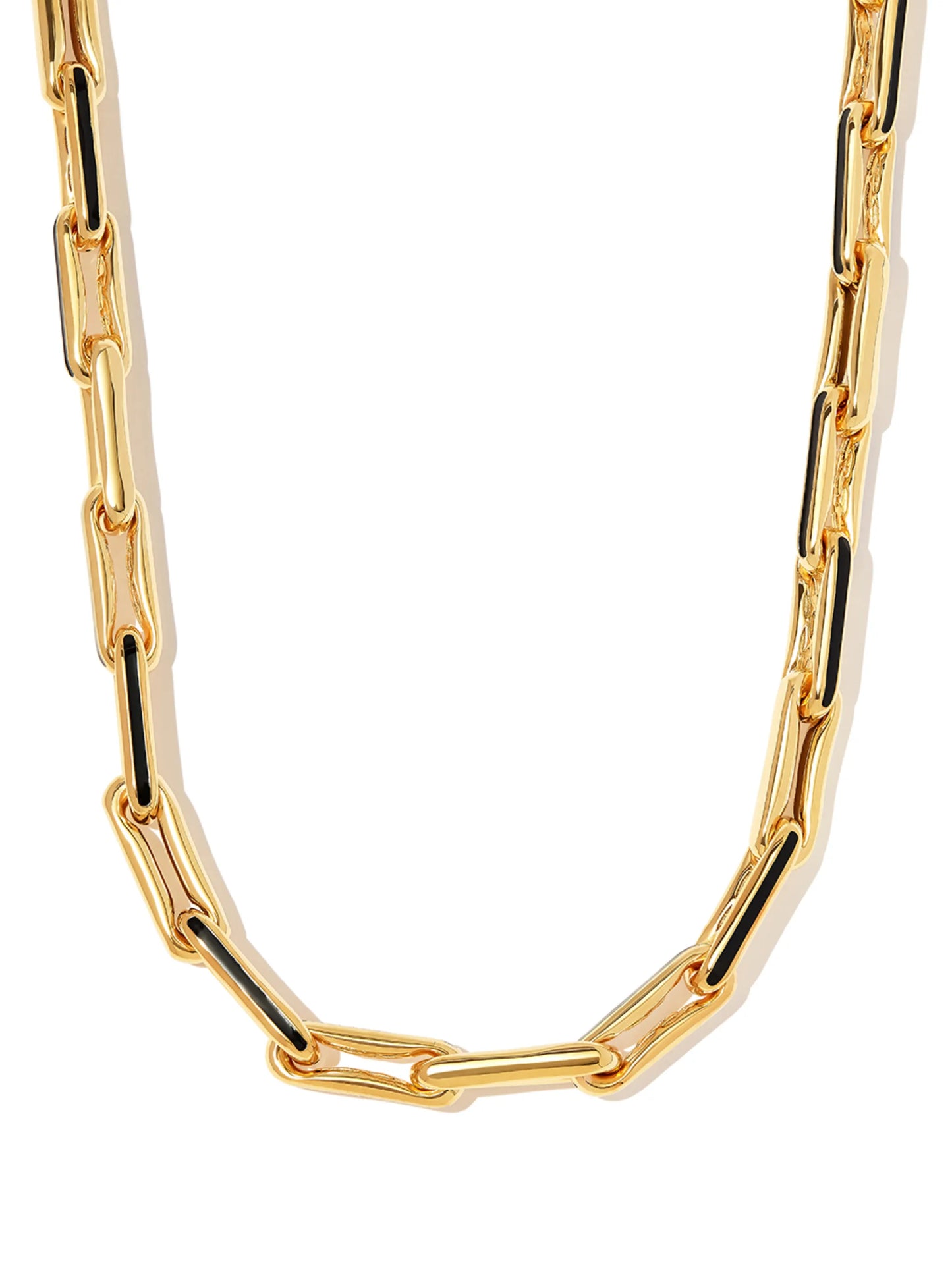 14kt yellow gold chain-link necklace