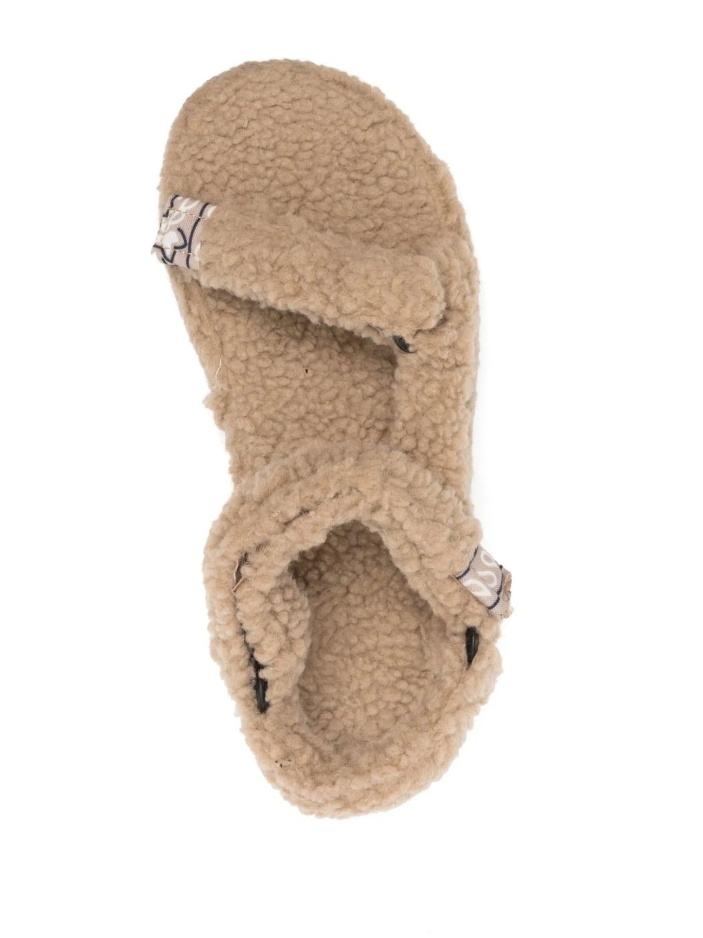 faux-shearling sandals