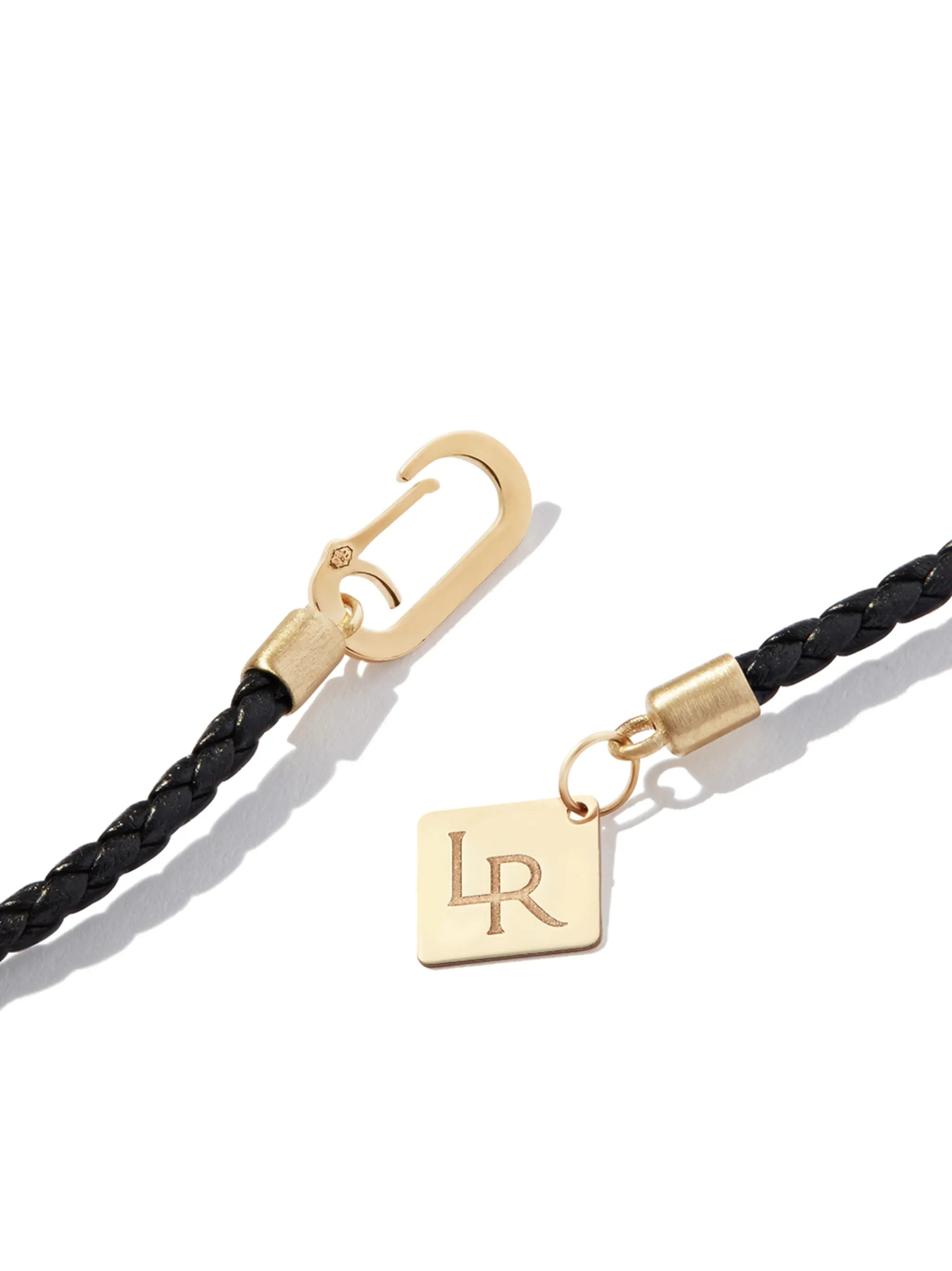 14kt yellow gold rainbow-charm necklace