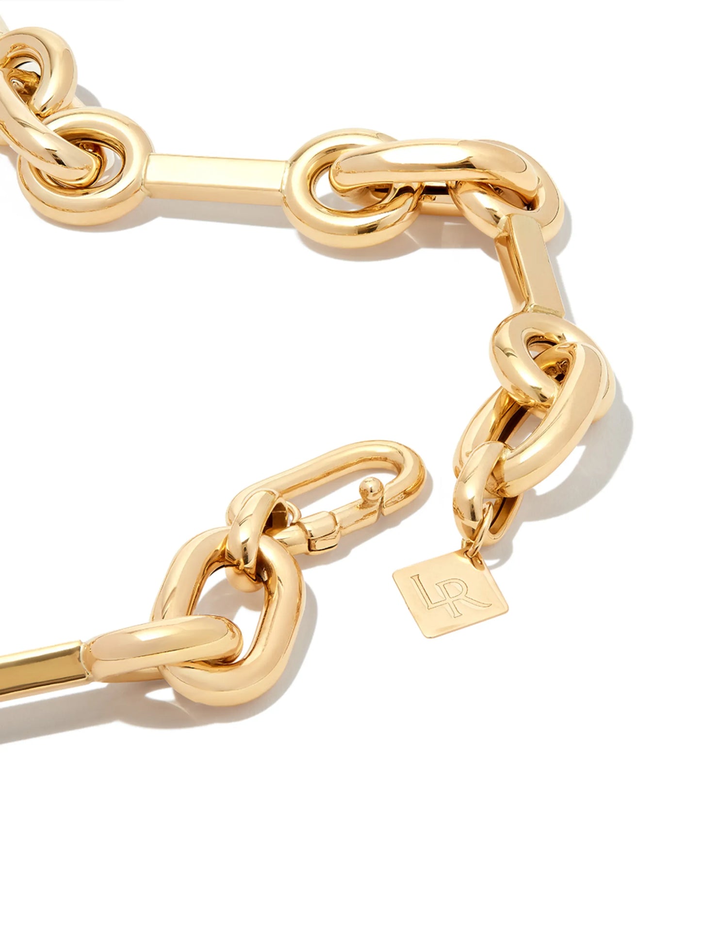 14kt yellow gold mixed-chain necklace