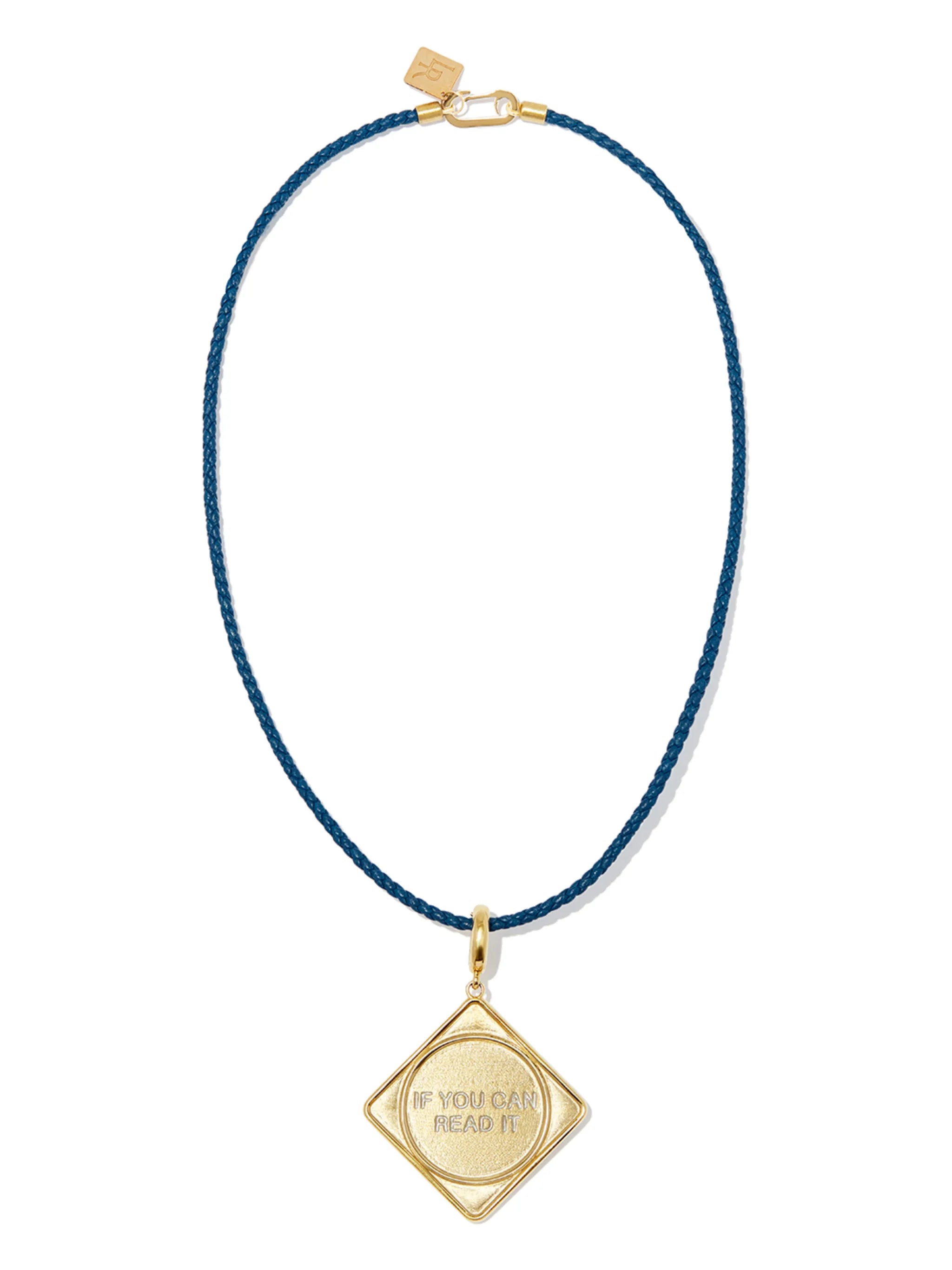 14kt yellow gold Everything is a Sign necklace