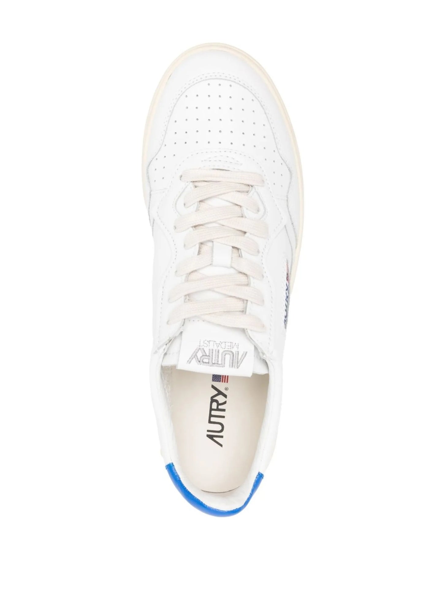 logo-patch leather sneakers