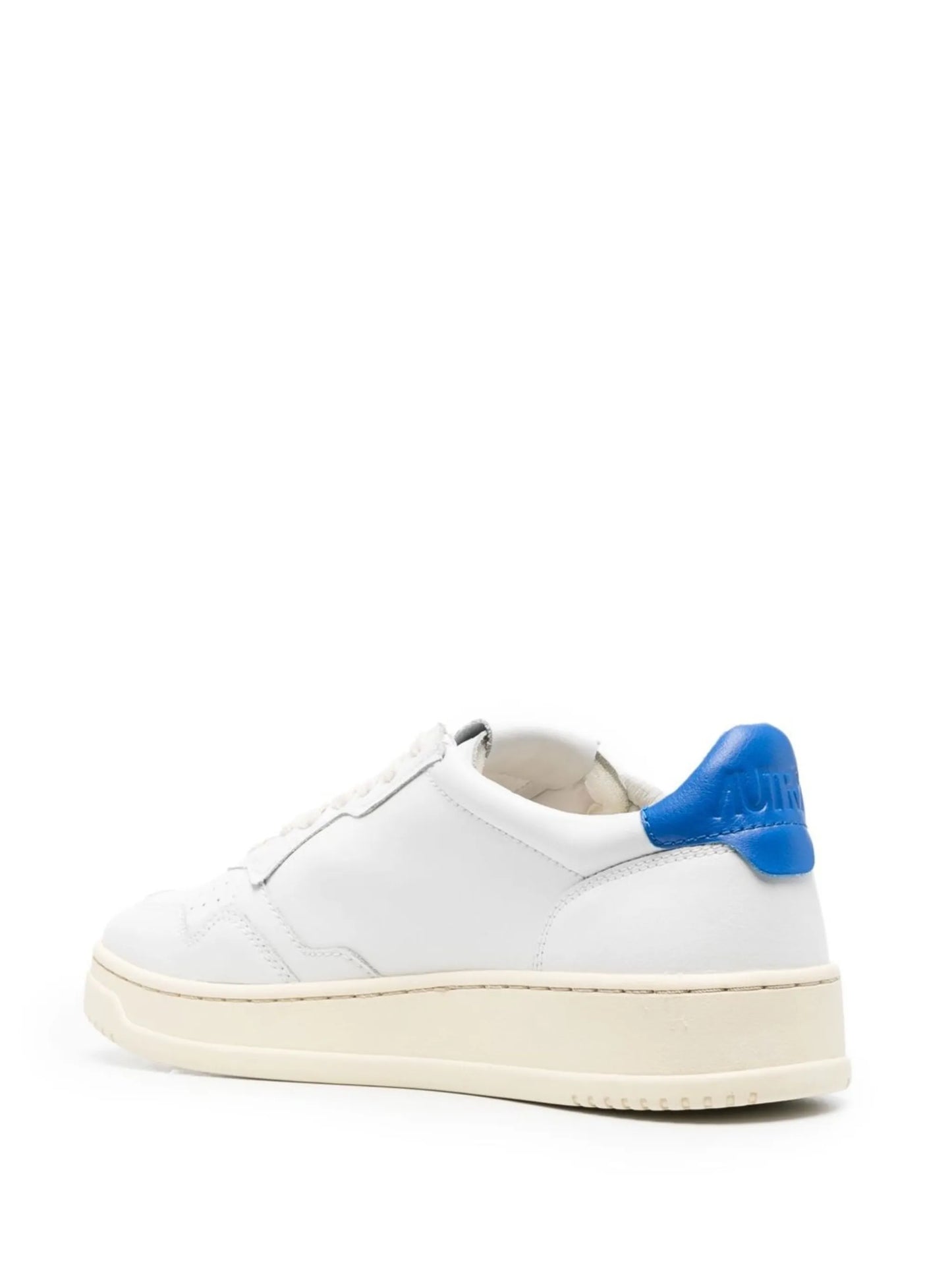 logo-patch leather sneakers