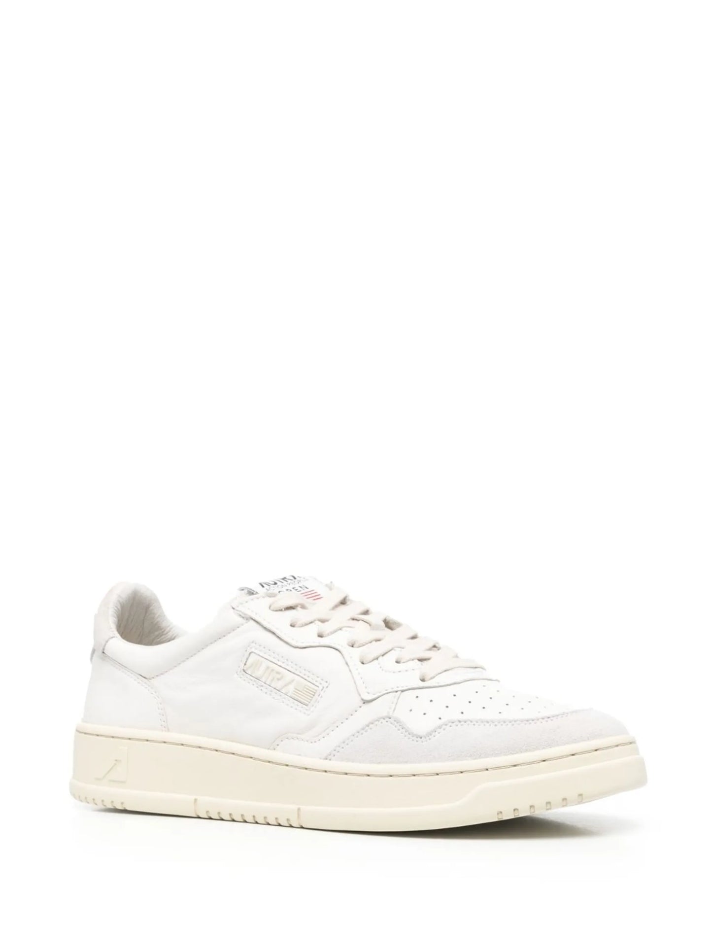 panelled low-top sneakers