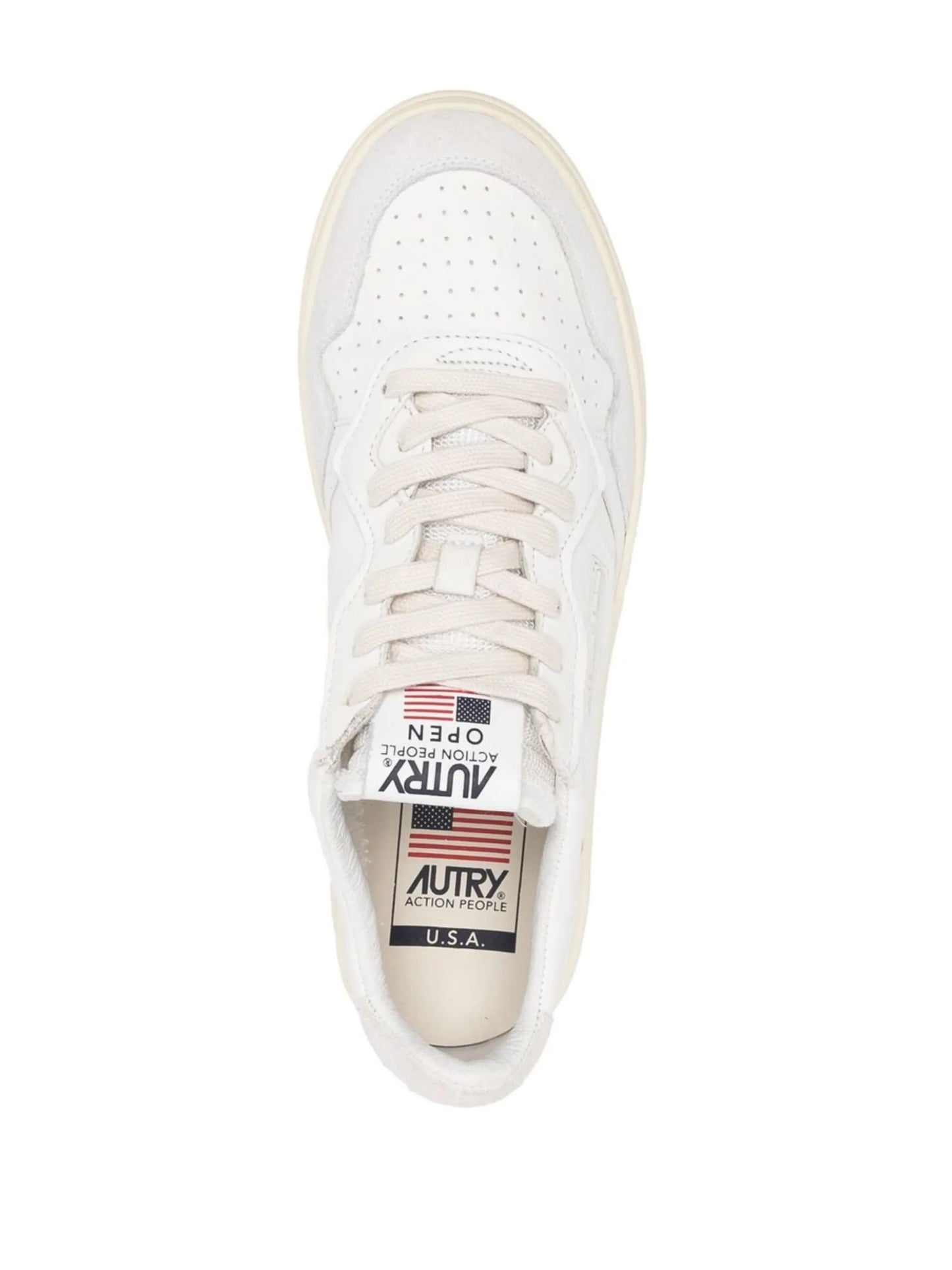 panelled low-top sneakers