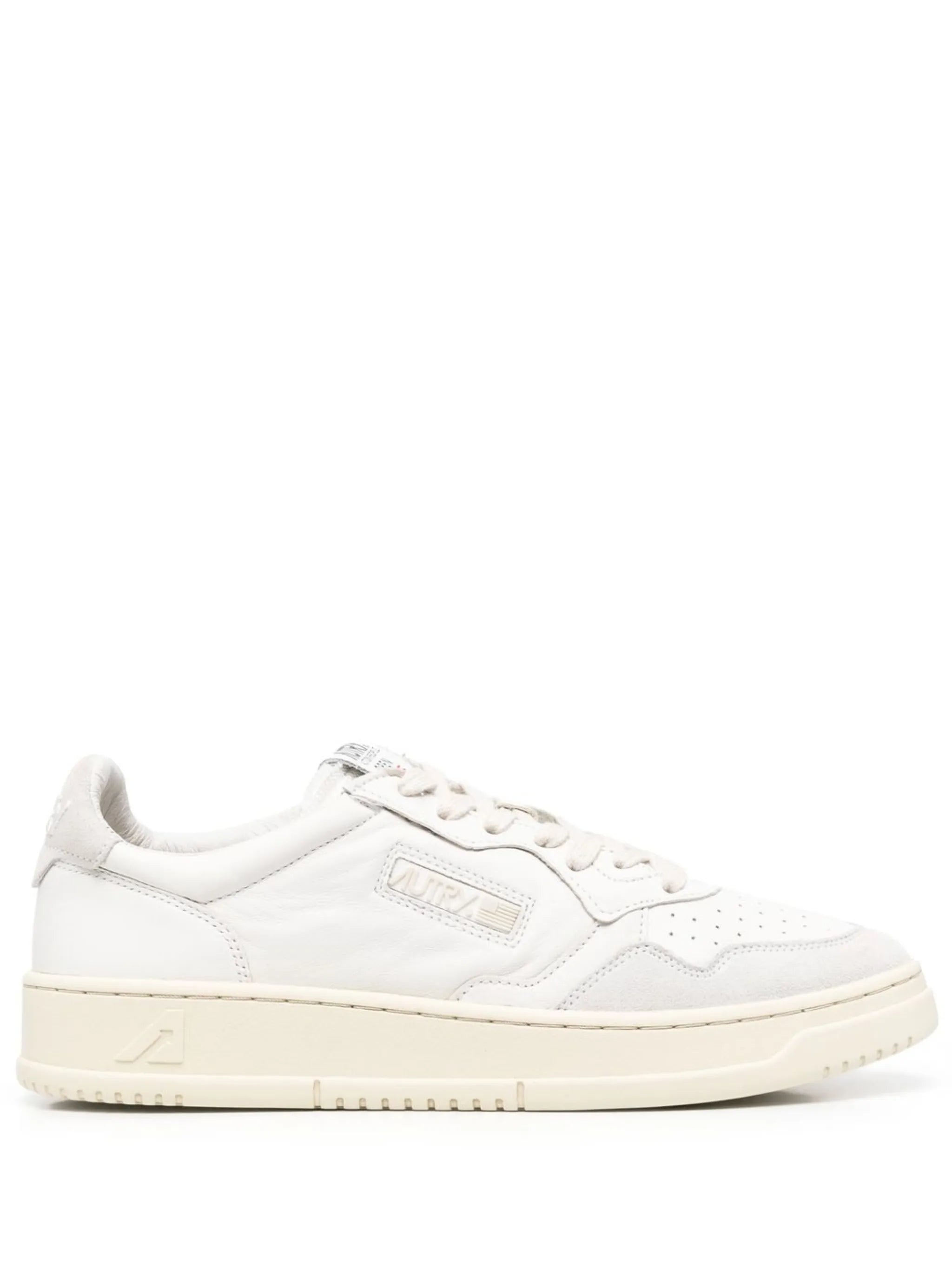 panelled low-top sneakers