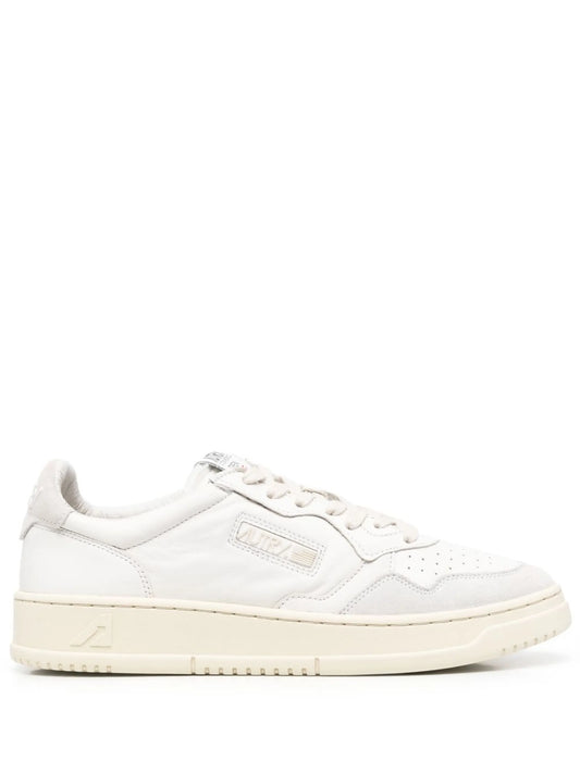 panelled low-top sneakers