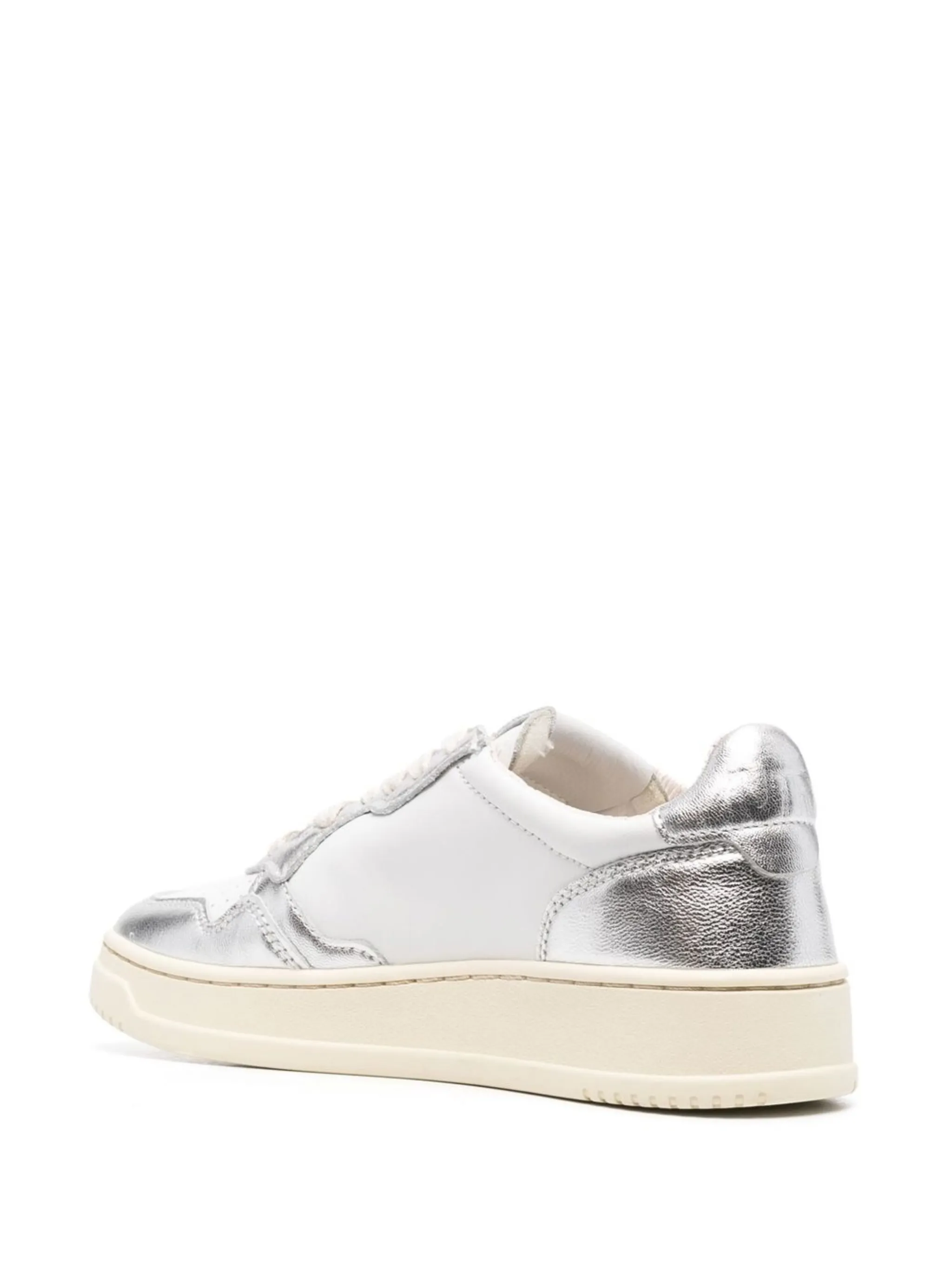 Medalist metallic-leather sneakers
