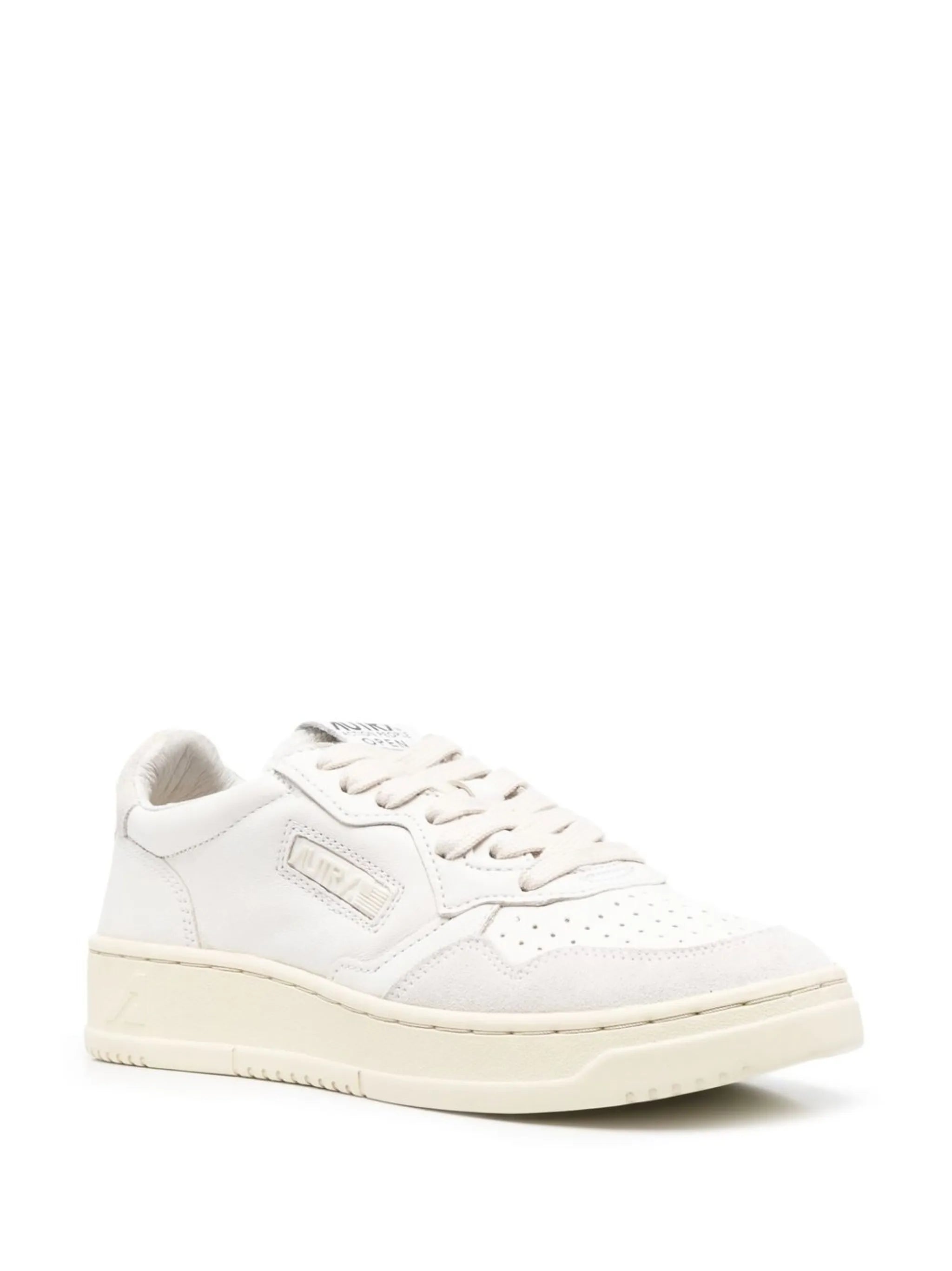 logo-patch lace-up sneakers