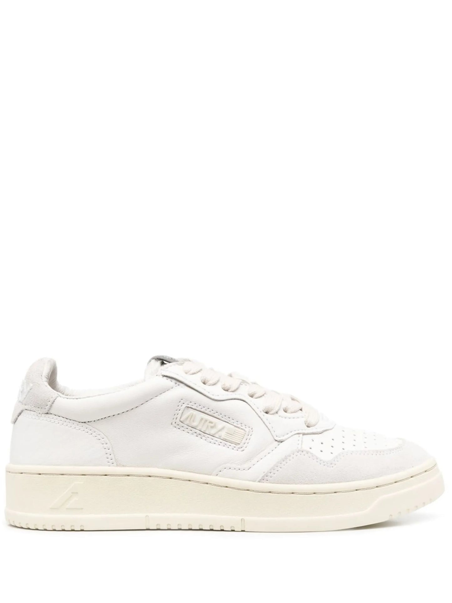 logo-patch lace-up sneakers