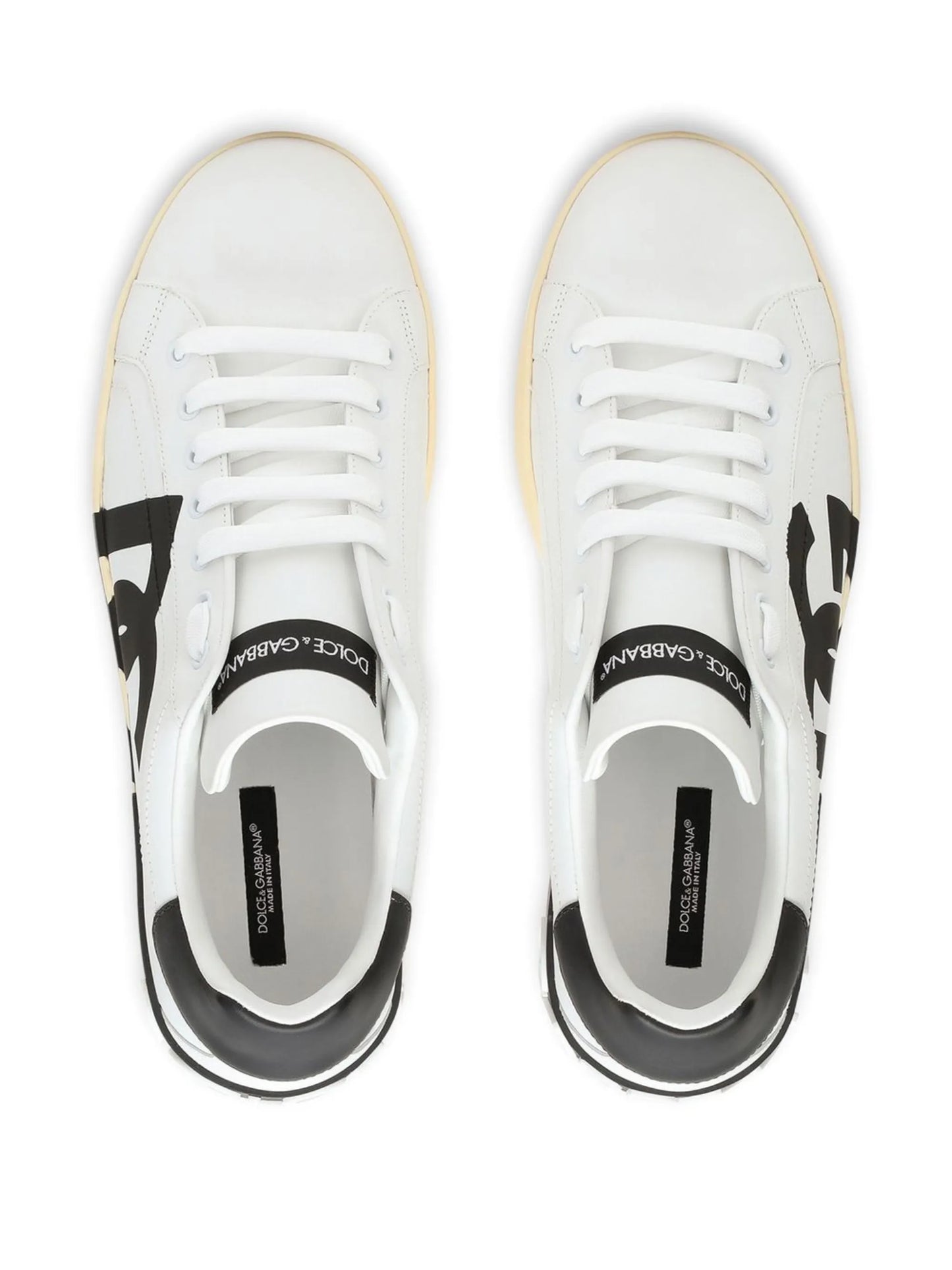 Portofino logo-print leather sneakers