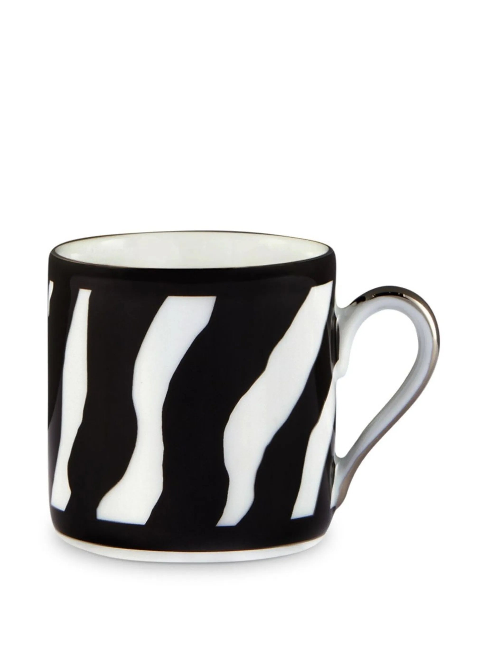 zebra-print espresso-saucer set