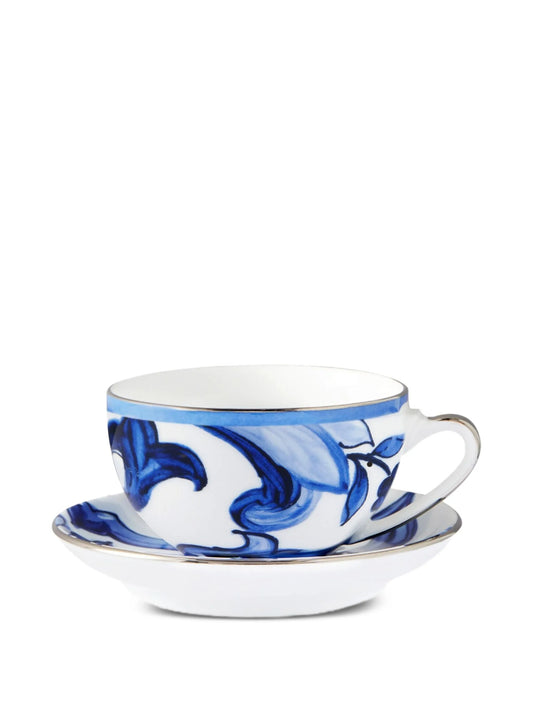 archive-print tea set