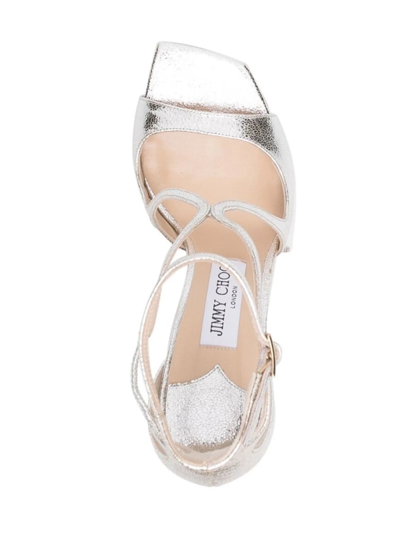 Azia metallic leather sandals
