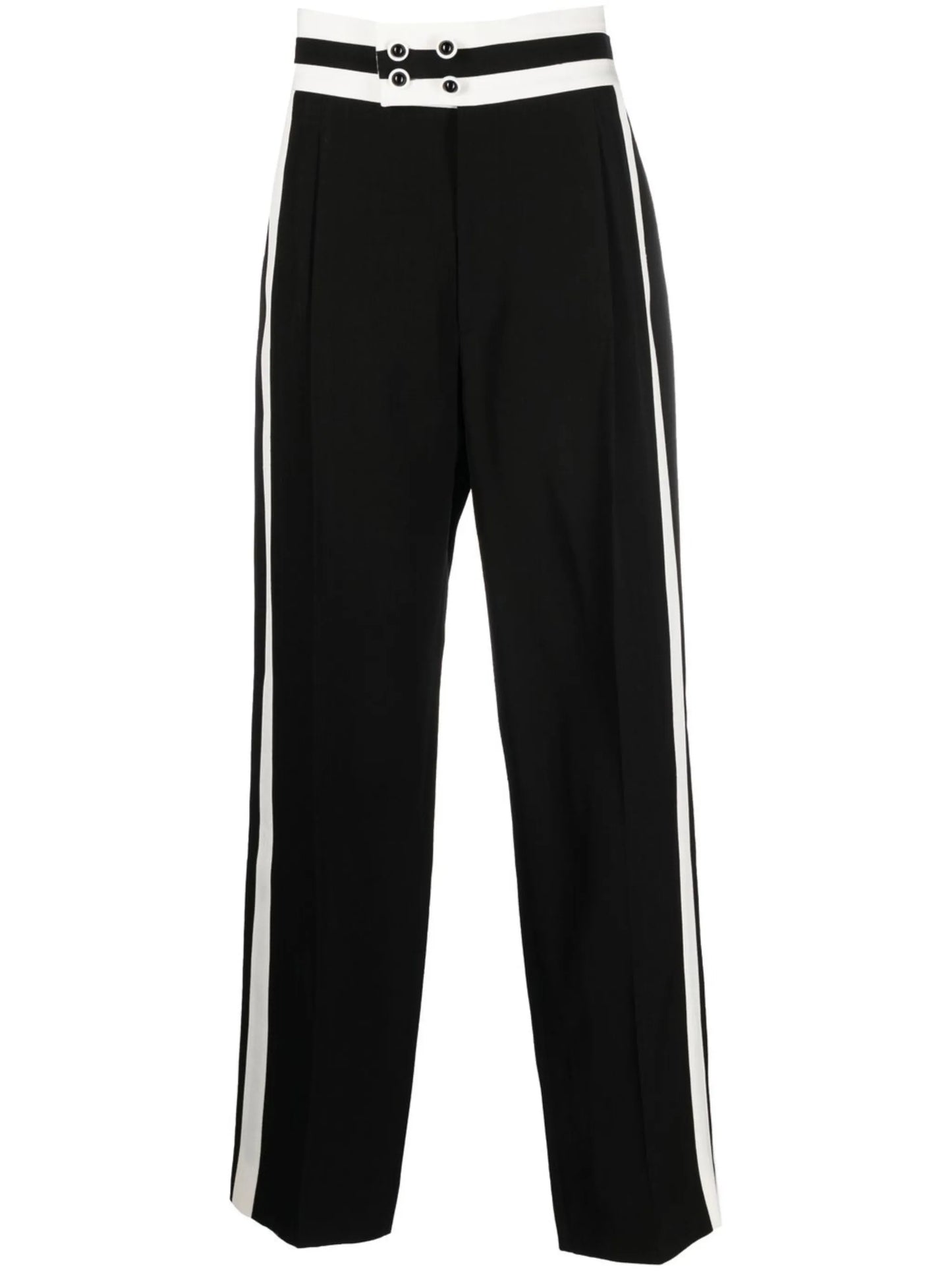 cumberbund straight-leg trousers