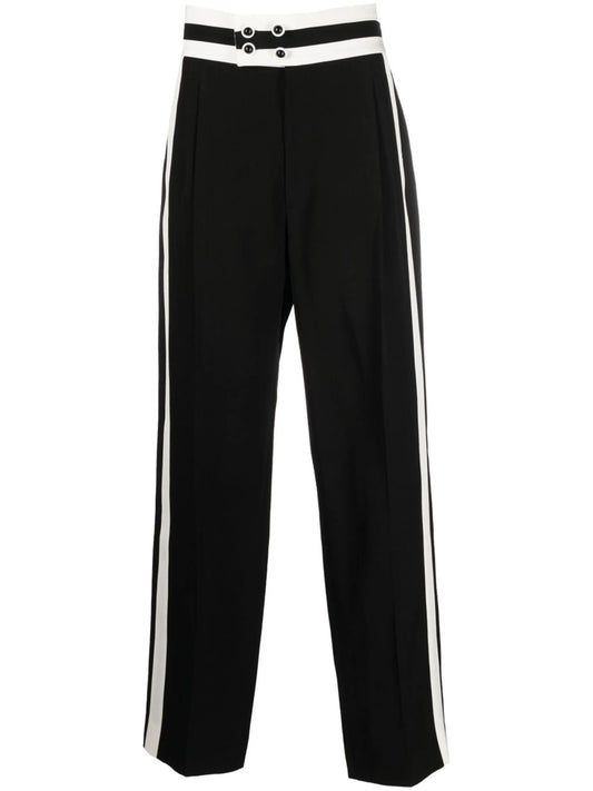 cumberbund straight-leg trousers