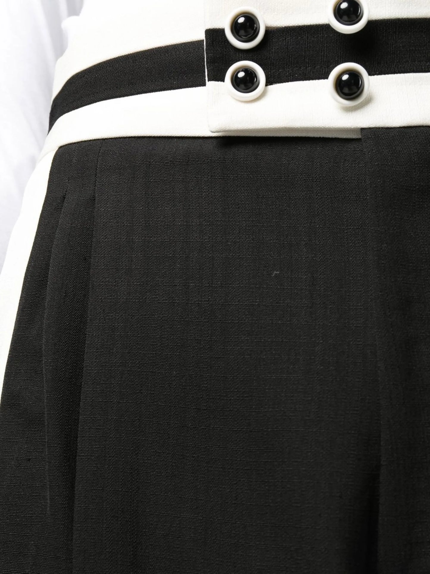 cumberbund straight-leg trousers