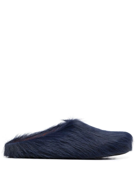Fussbet Sabot calf-hair slippers