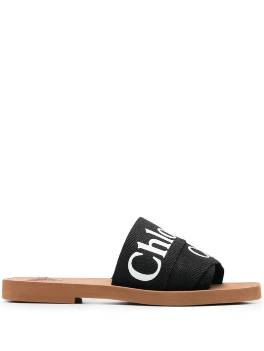 Woody logo-print sandals
