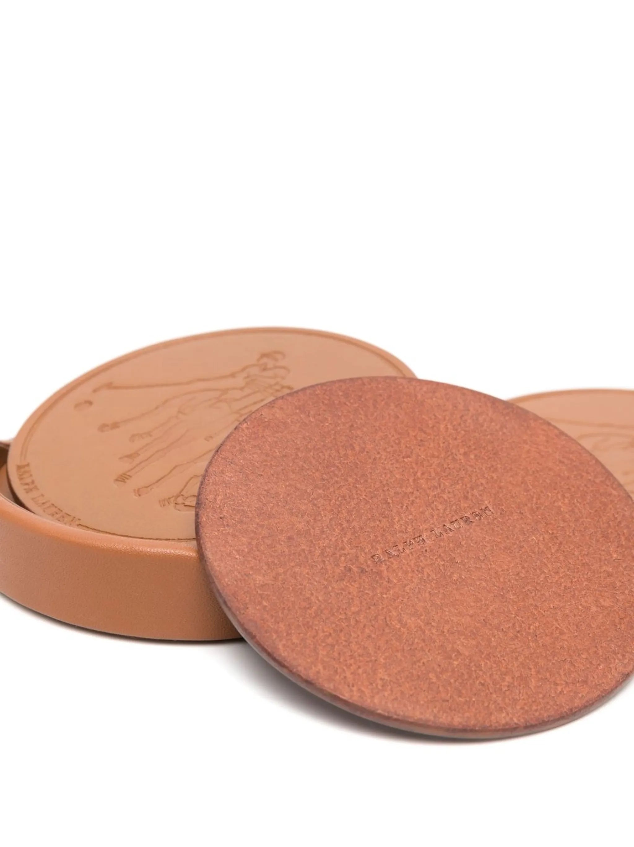 Garrett leather coasters