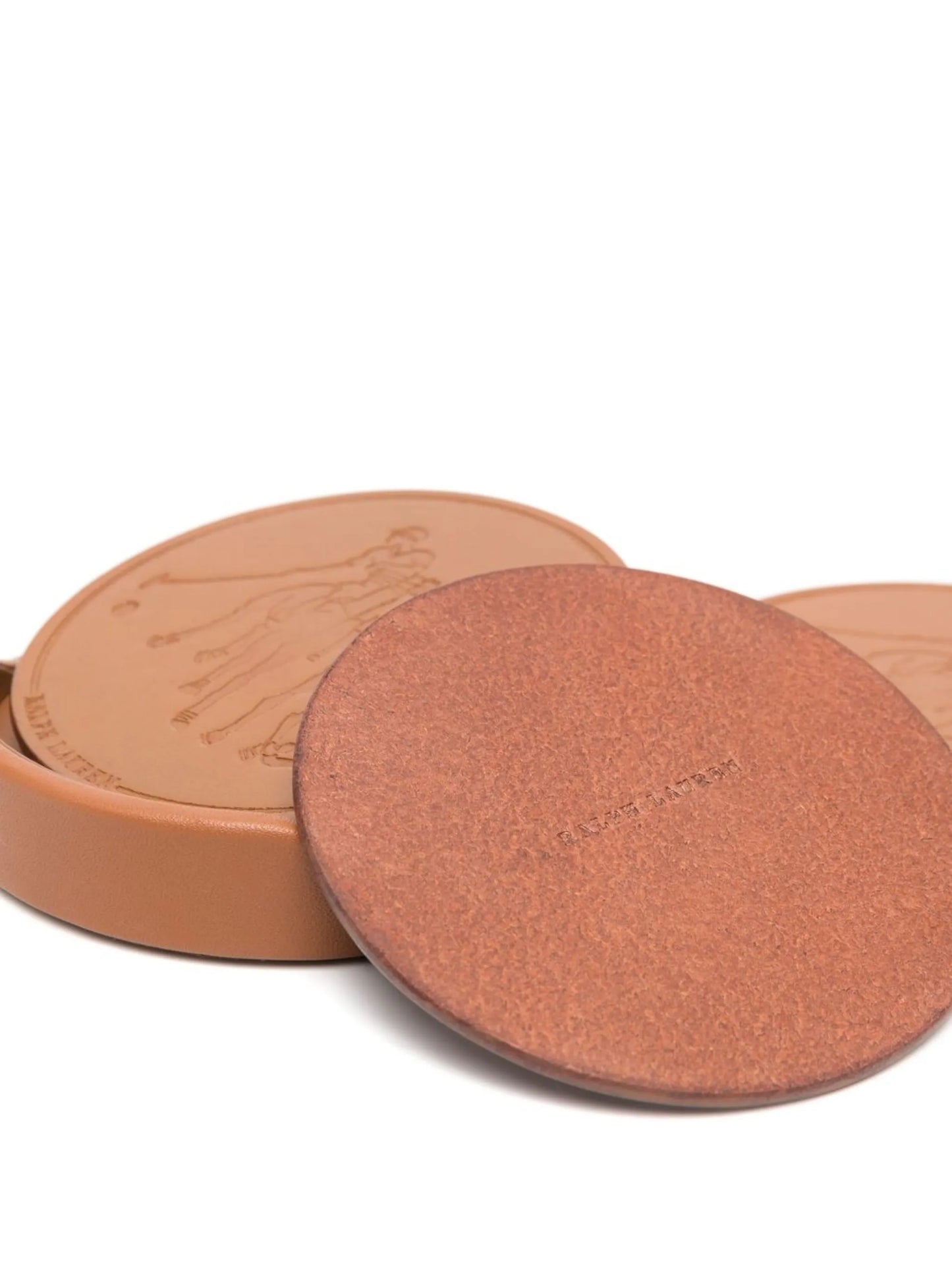 Garrett leather coasters (set of four)