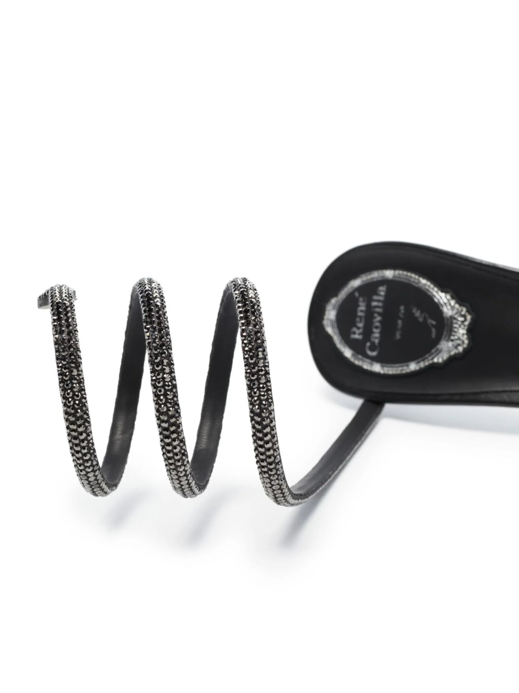 crystal-embellished strap-detail sandals