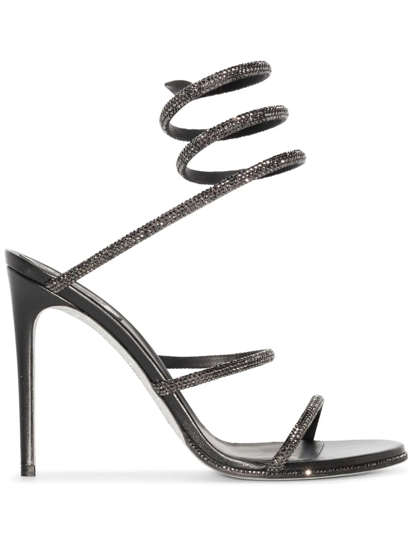 crystal-embellished strap-detail sandals