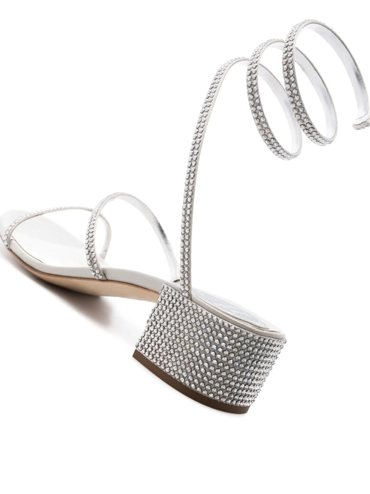 crystal-embellished strap-detail sandals
