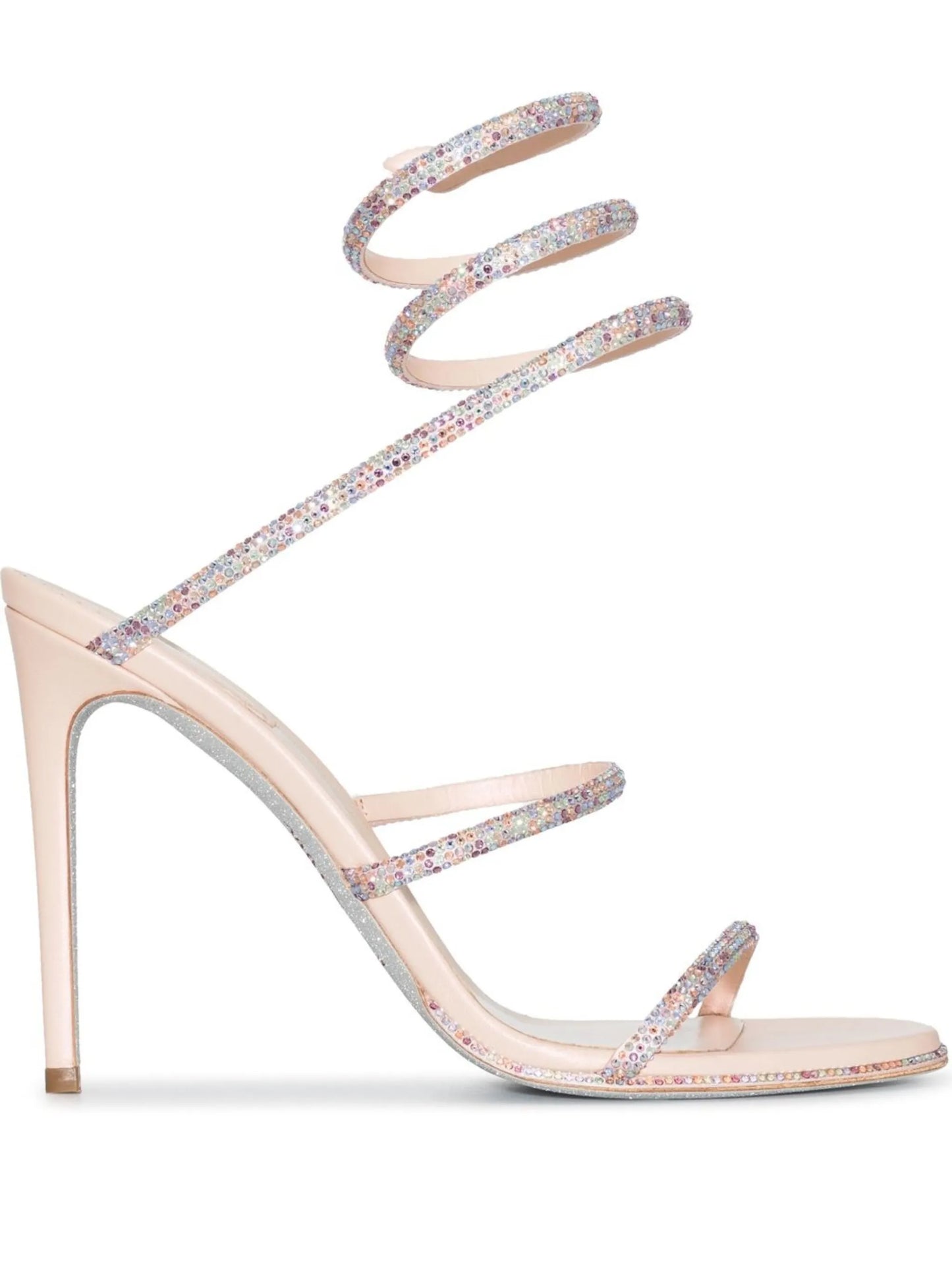 crystal-embellished strap-detail sandals