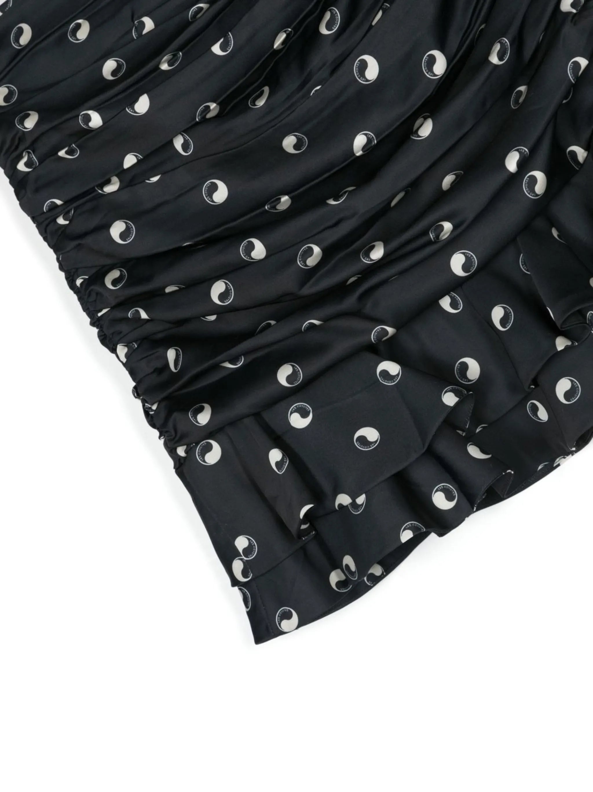 graphic-print ruffled skirt