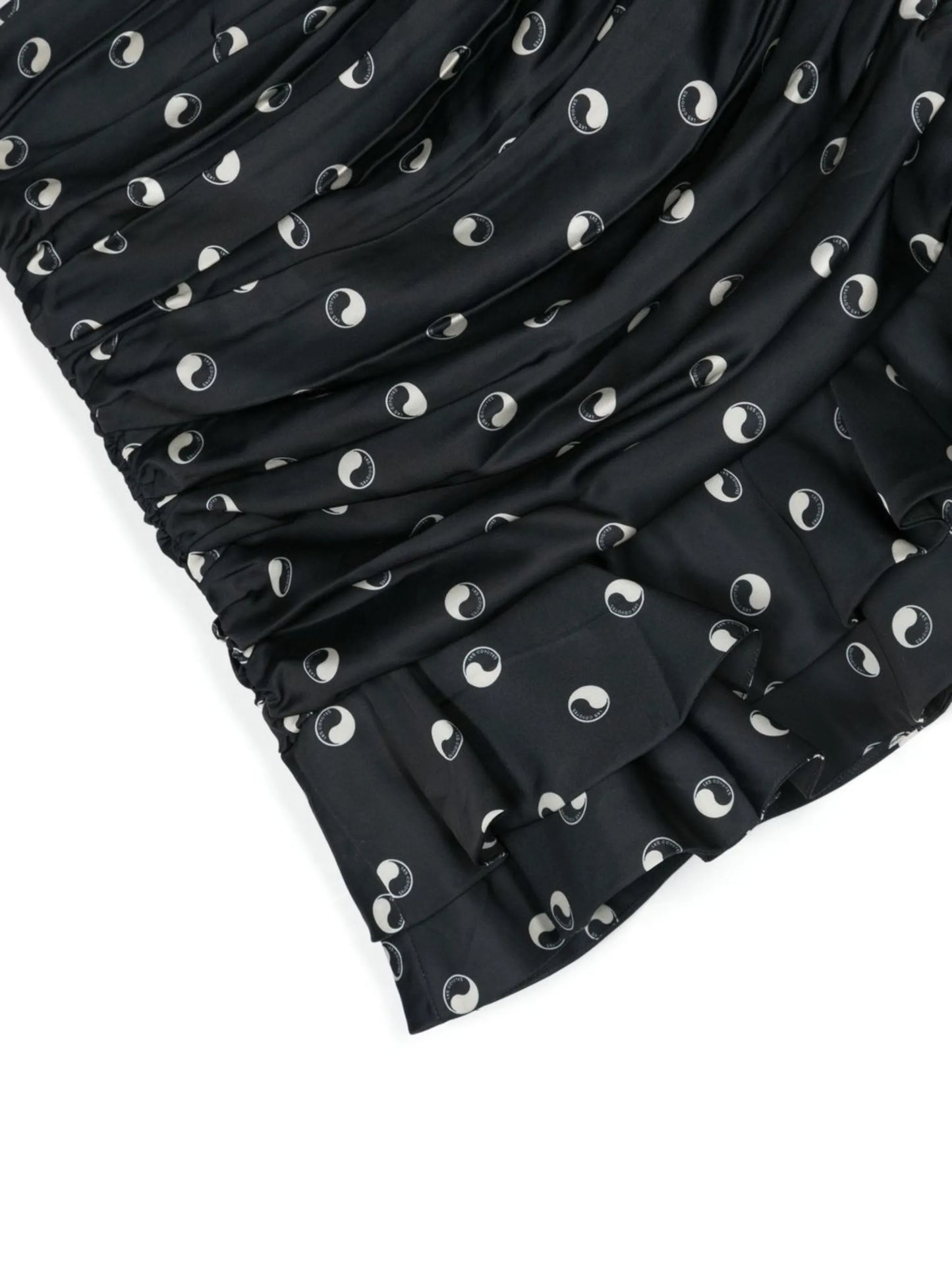 graphic-print ruffled skirt
