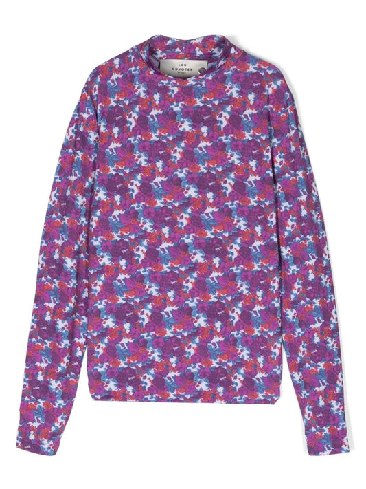 Laiza floral-print top