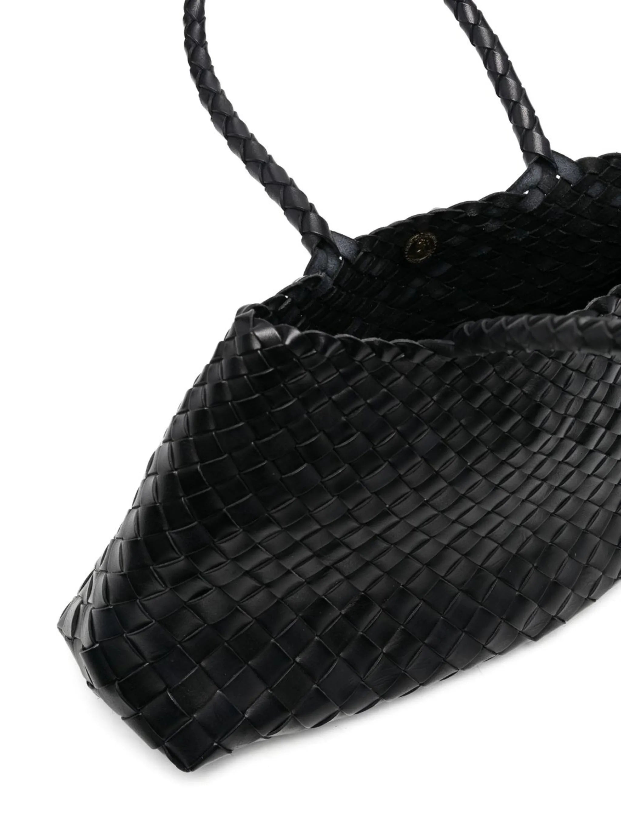 big Santa Croce interwoven leather tote bag