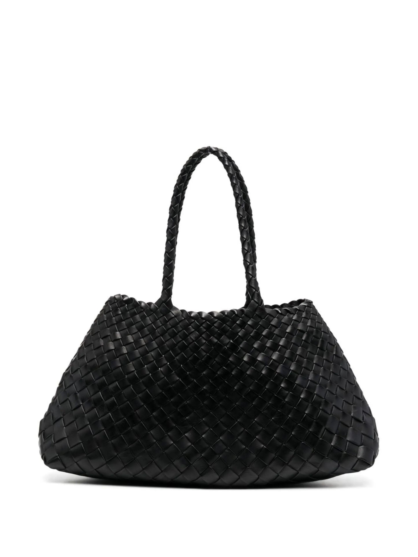 big Santa Croce interwoven leather tote bag