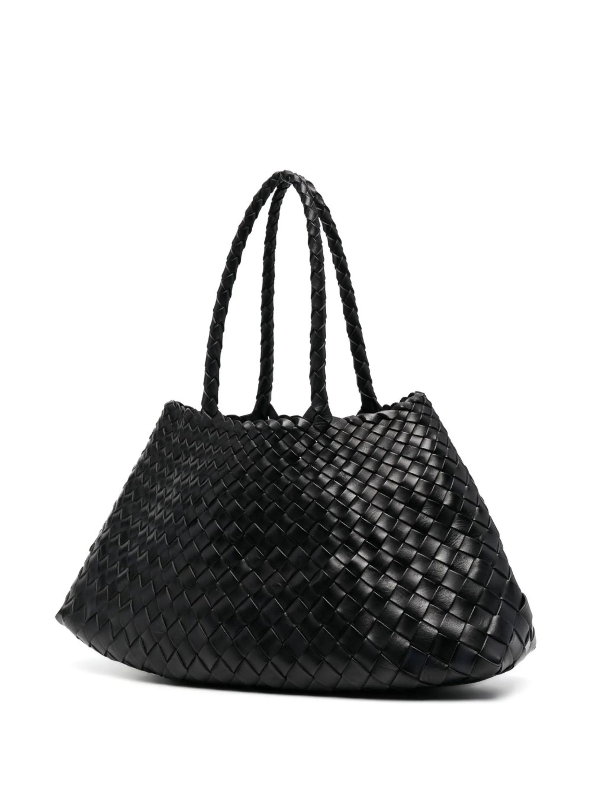 big Santa Croce interwoven leather tote bag