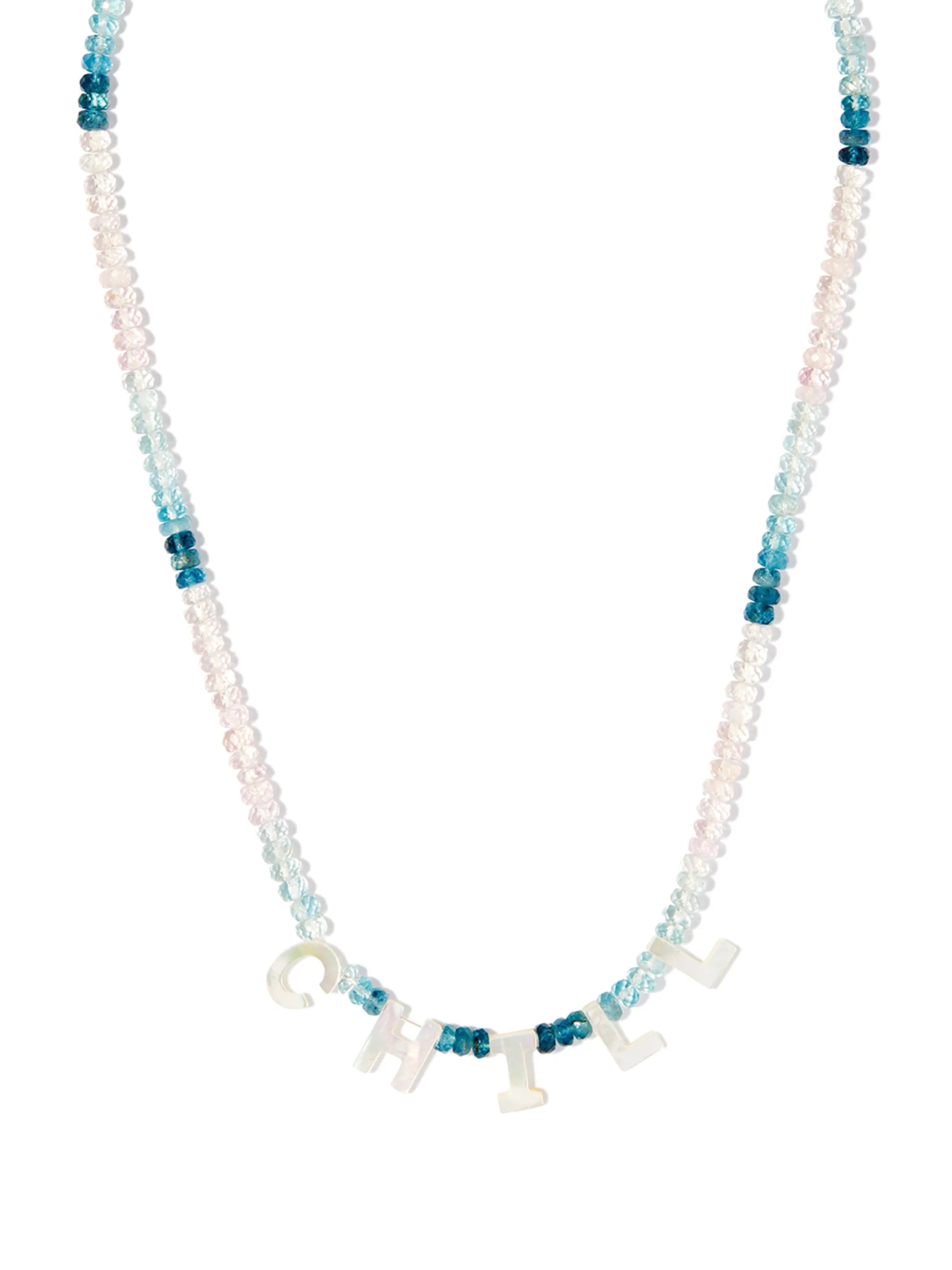 14kt yellow gold Chill mother-of-pearl necklace