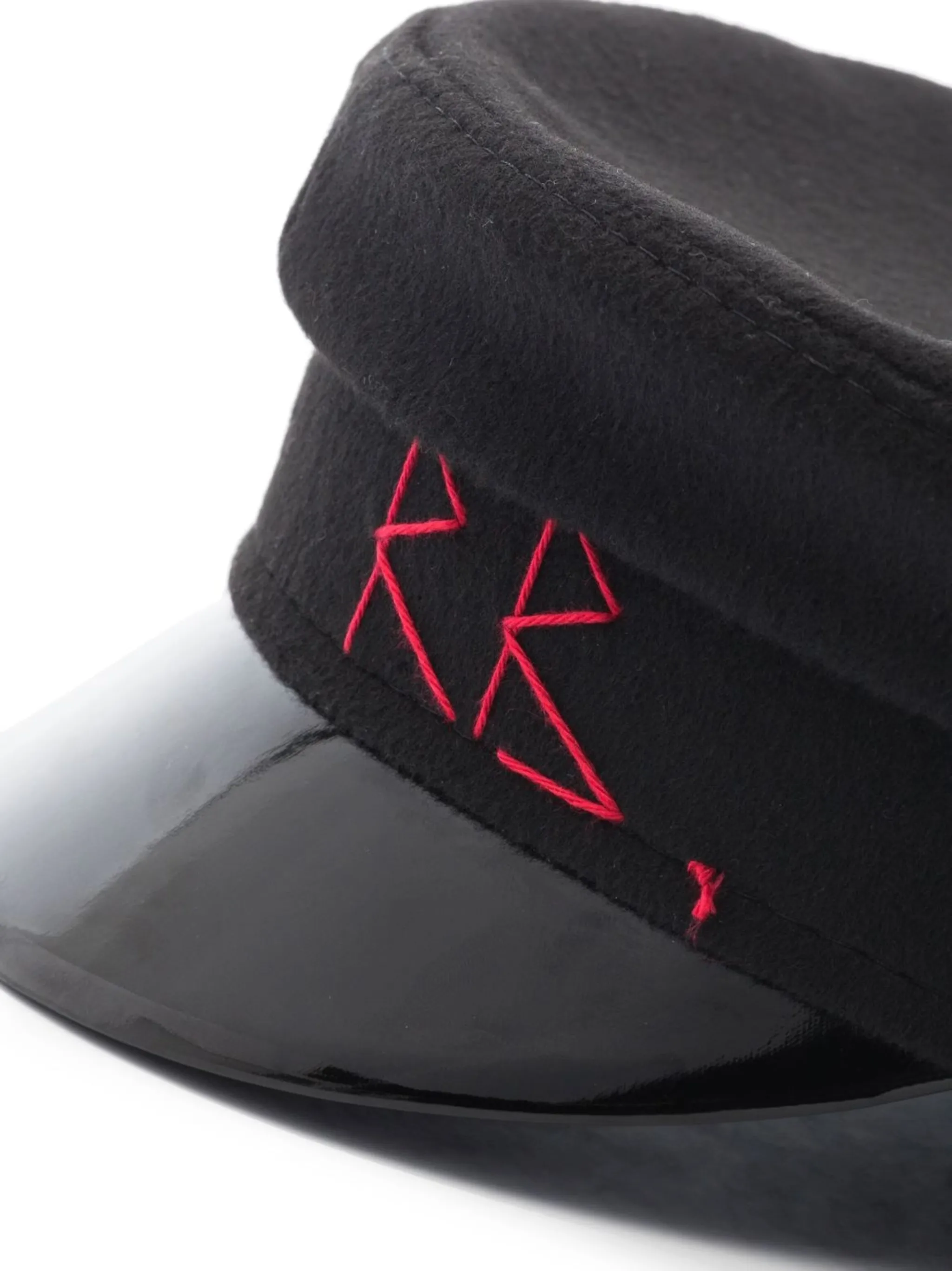 black wool Baker Boy cap
