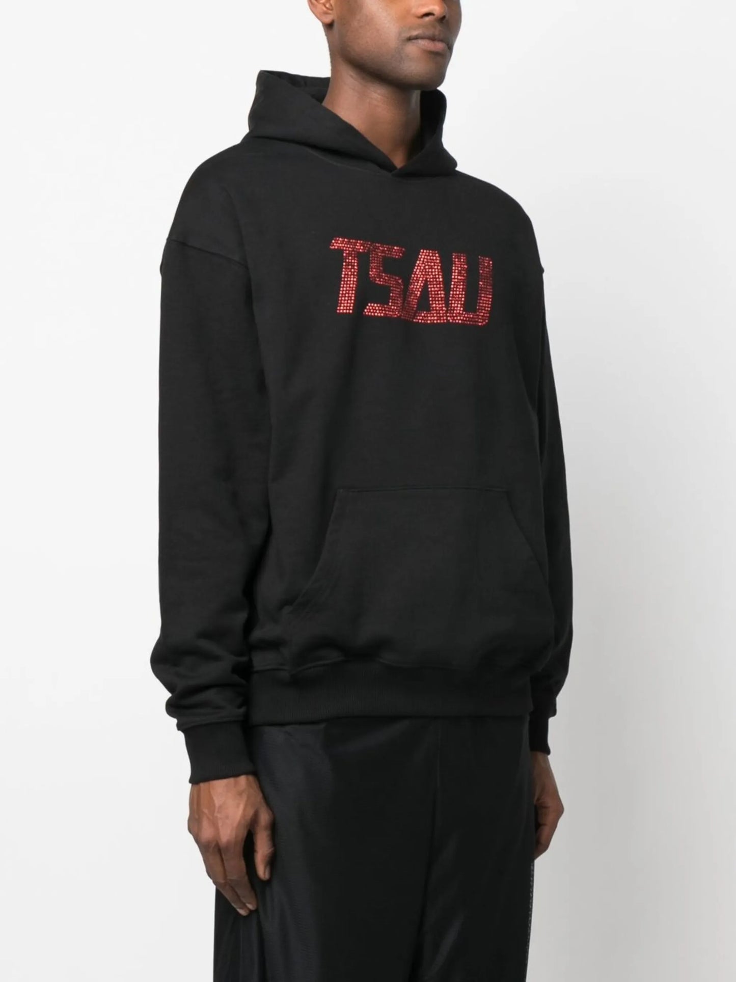 crystal-logo embellishment hoodie